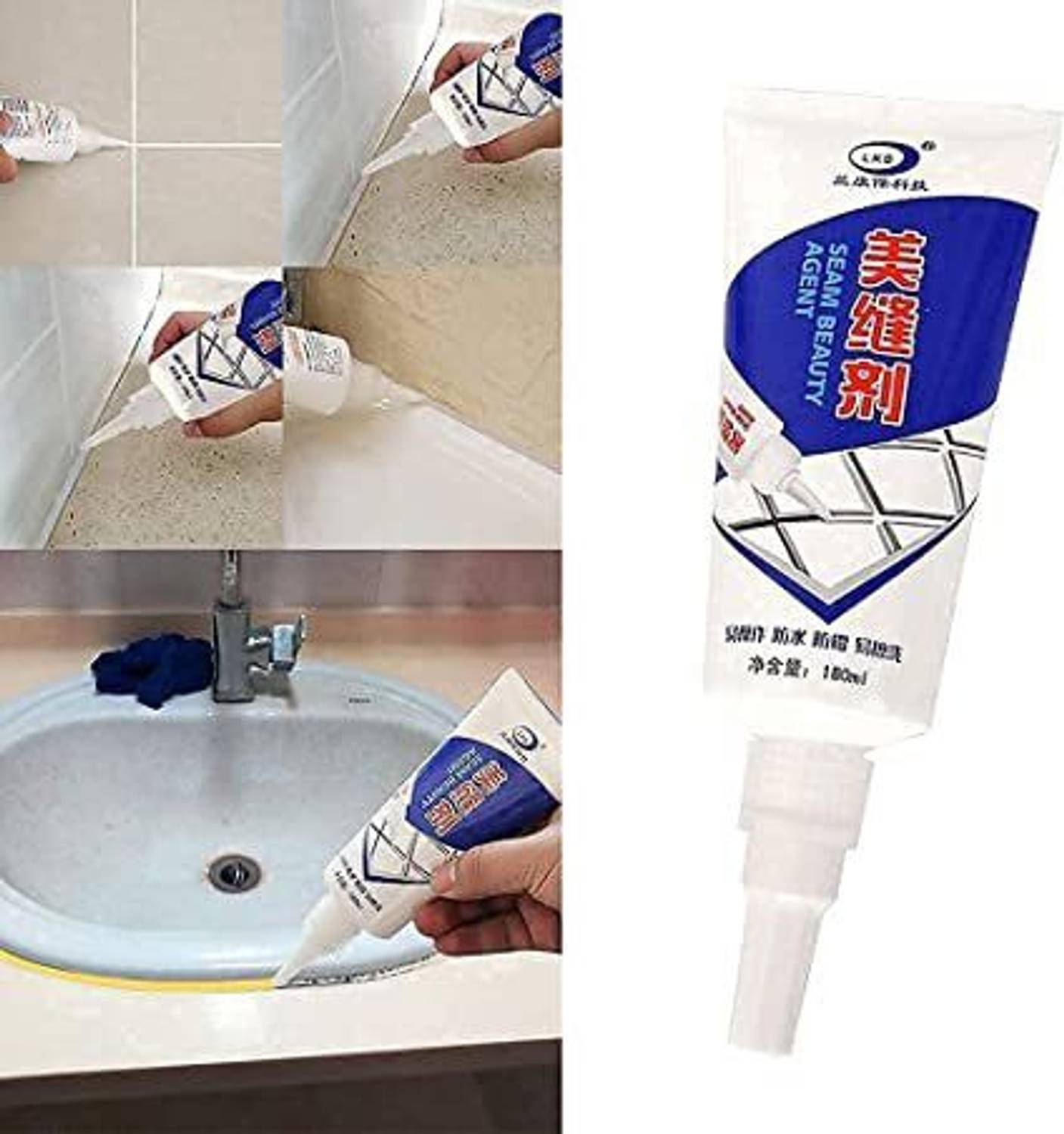 BKKTRADERS Silicone Tile gap filler Agent, Waterproof Grout Sealant Agent For Kitchen, Adhesive
