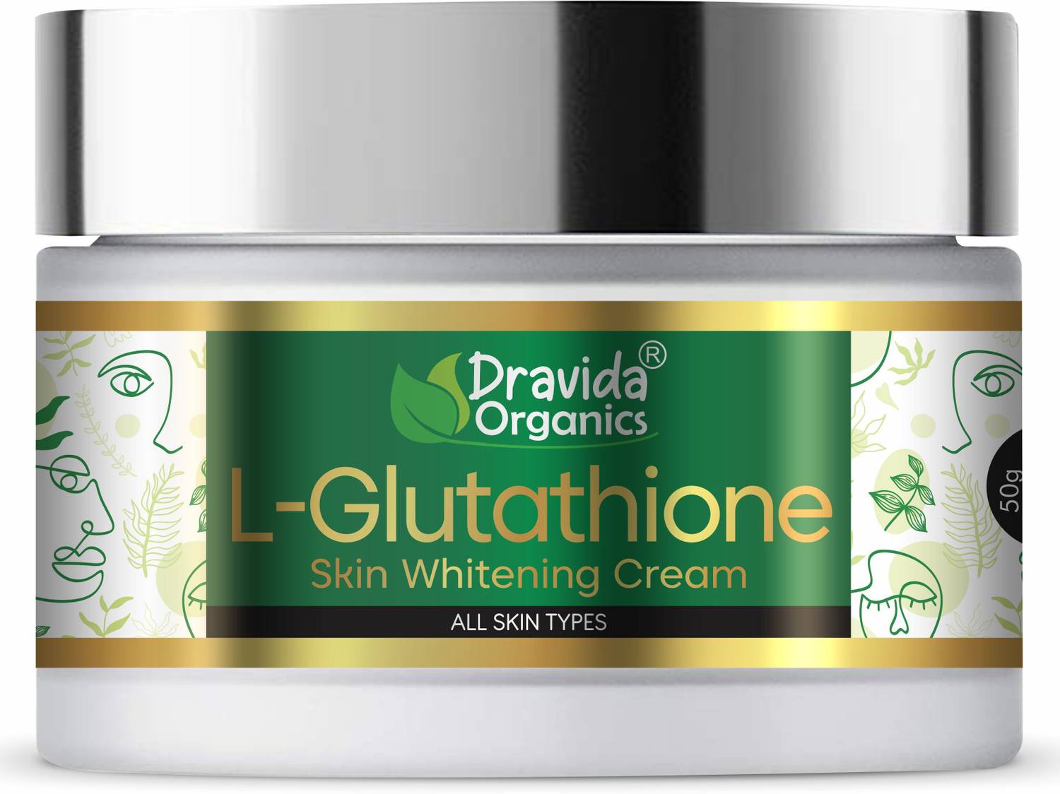 glutathione cream brands in india Dravida Organics L- Glutathione Cream for Skin Whitening, Enrich with Vitamin C Price in India