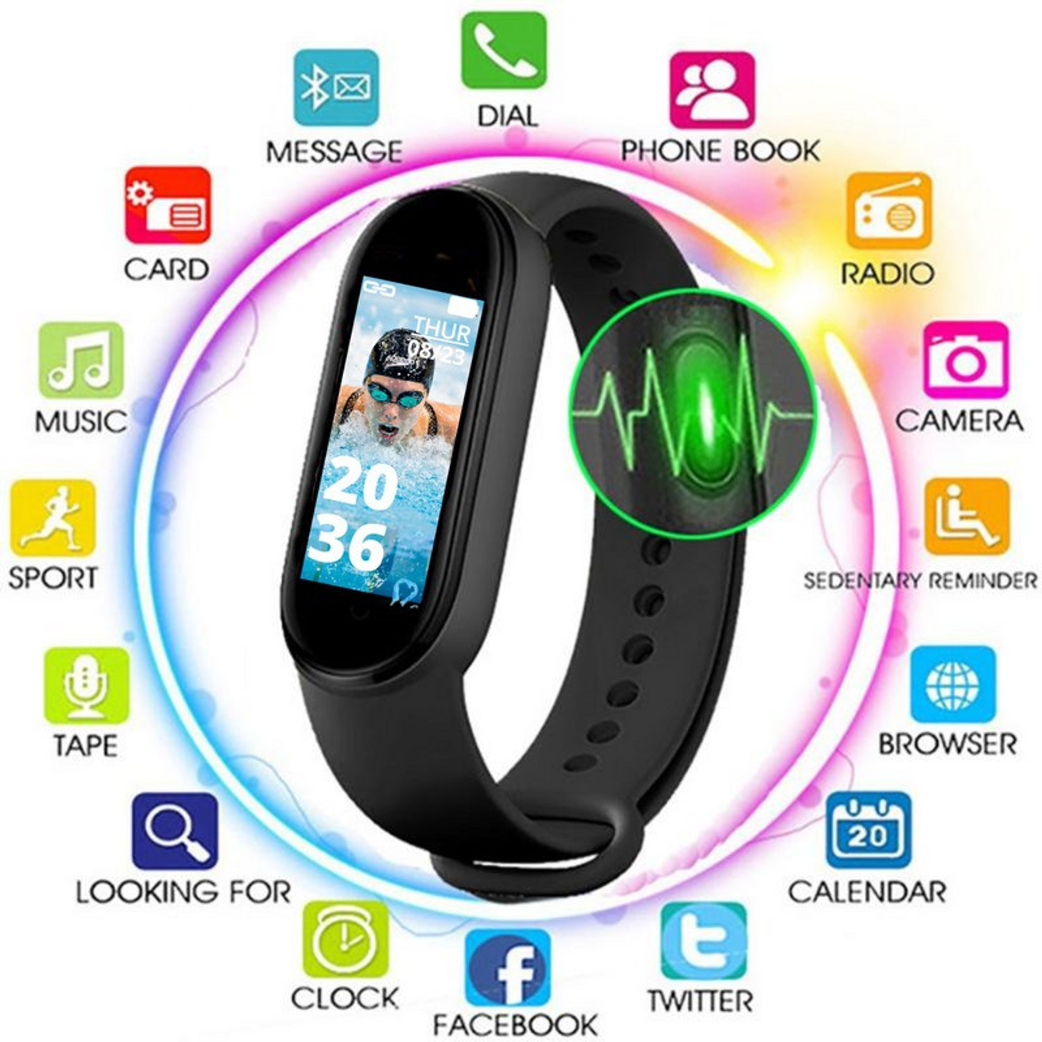 Image of Rhobos MT5 Fitness BAND,Blood Pressure