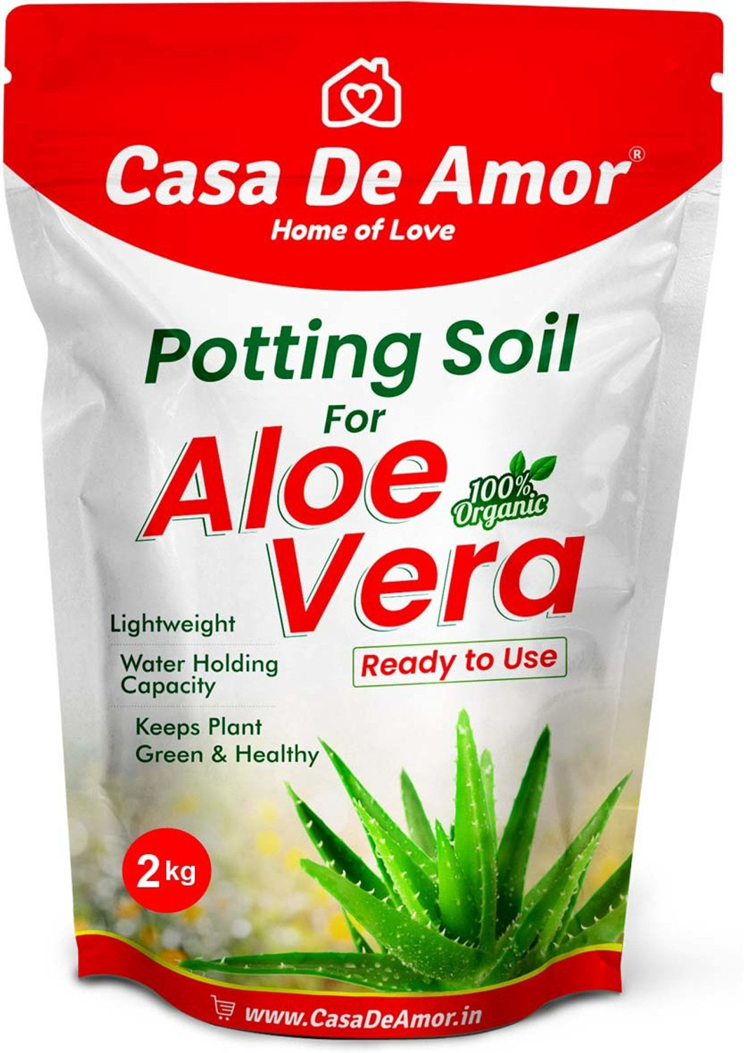 Casa De Amor (2 Kg) Organic Aloe Vera Potting Soil Mix for All Aloe Vera  Plants Potting Mixture, Soil Price in India - Buy Casa De Amor (2 Kg)  Organic Aloe Vera