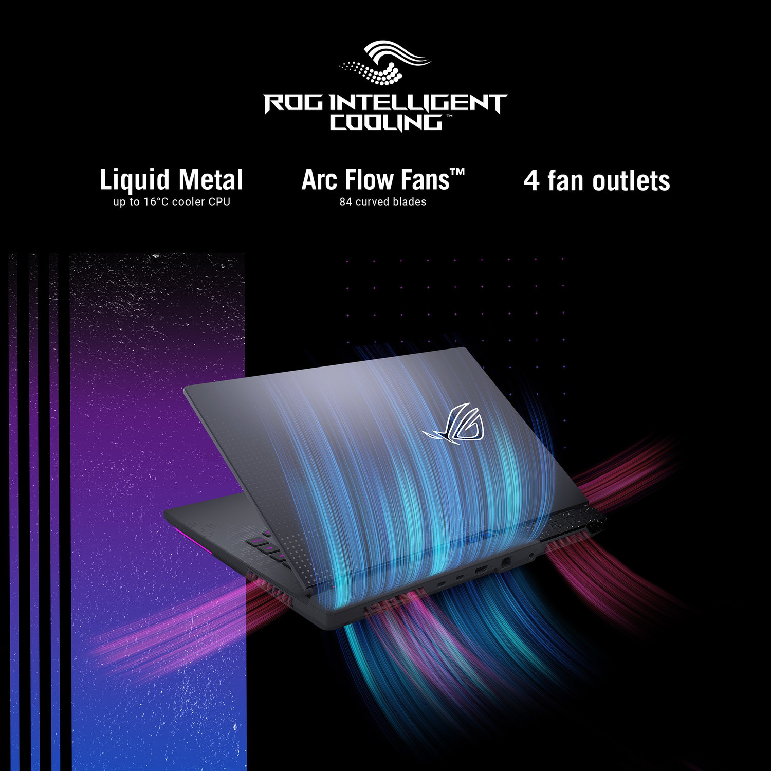 Image of ASUS ROG Strix G15 AMD Ryzen 7 Octa Core 6800HS - (16 GB /512 GB SSD /Windows 11 Home /4 GB Graphics /NVIDIA GeForce RTX 3050) G513RC-HN061W Gaming Laptop