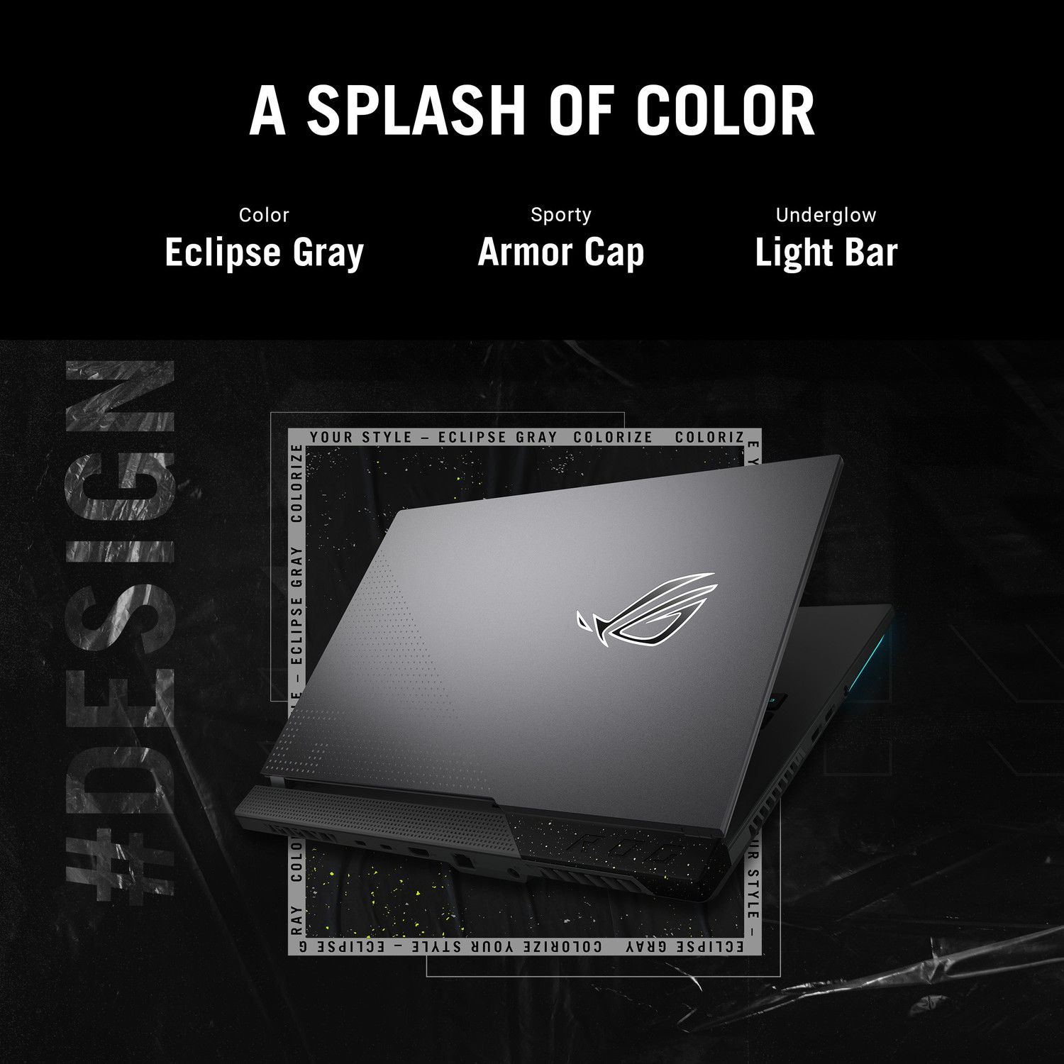 Image of ASUS ROG Strix G15 AMD Ryzen 7 Octa Core 6800HS - (16 GB /512 GB SSD /Windows 11 Home /4 GB Graphics /NVIDIA GeForce RTX 3050) G513RC-HN061W Gaming Laptop