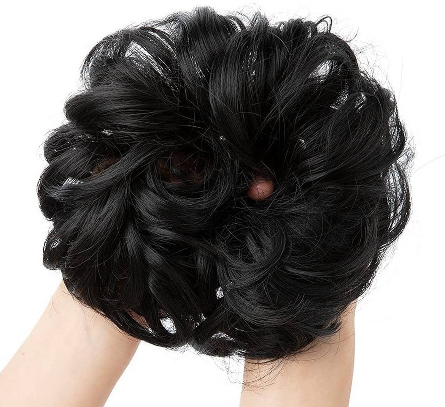 MoonEyes Womens and Girls  Bun Juda in Black color Hair Extension