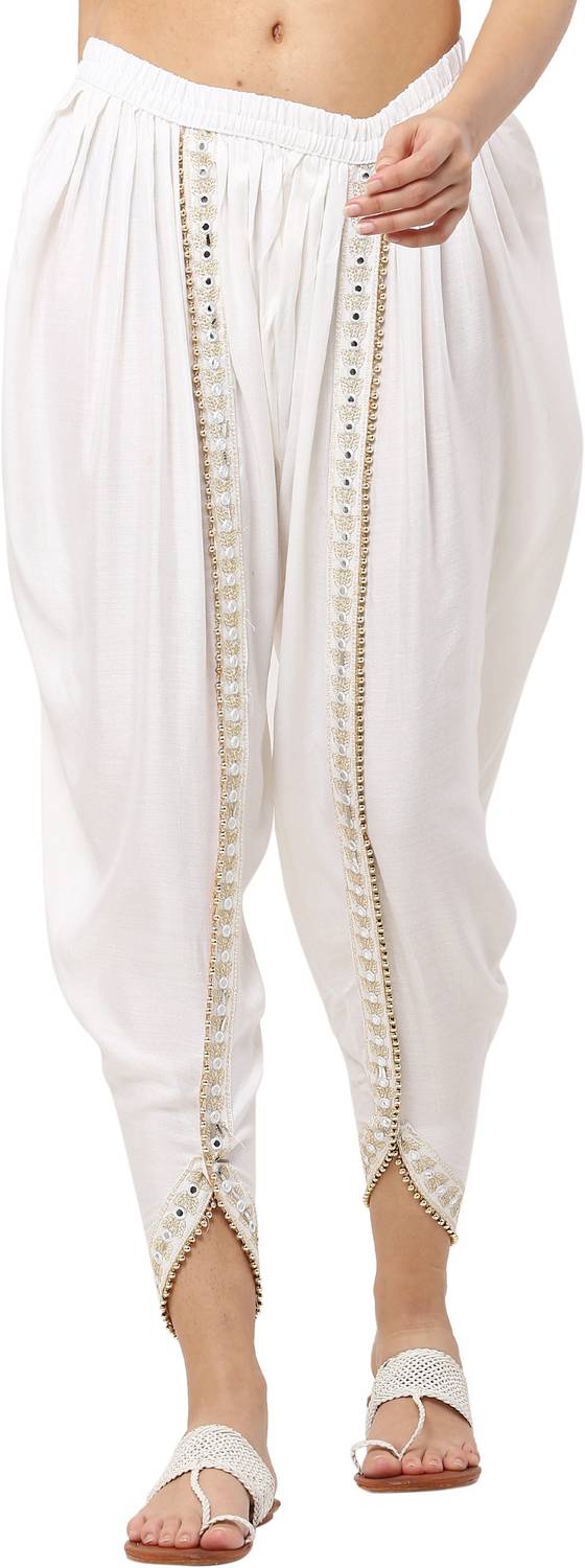 Aasma Creatives Embroidered Rayon Women Harem Pants