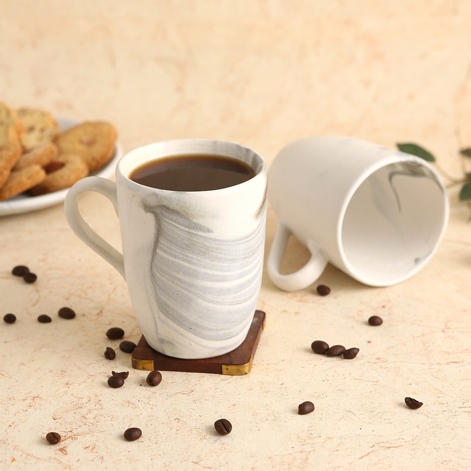 Image of WONDERCHEF Teramo Stoneware Large Coffee Stoneware Coffee Mug