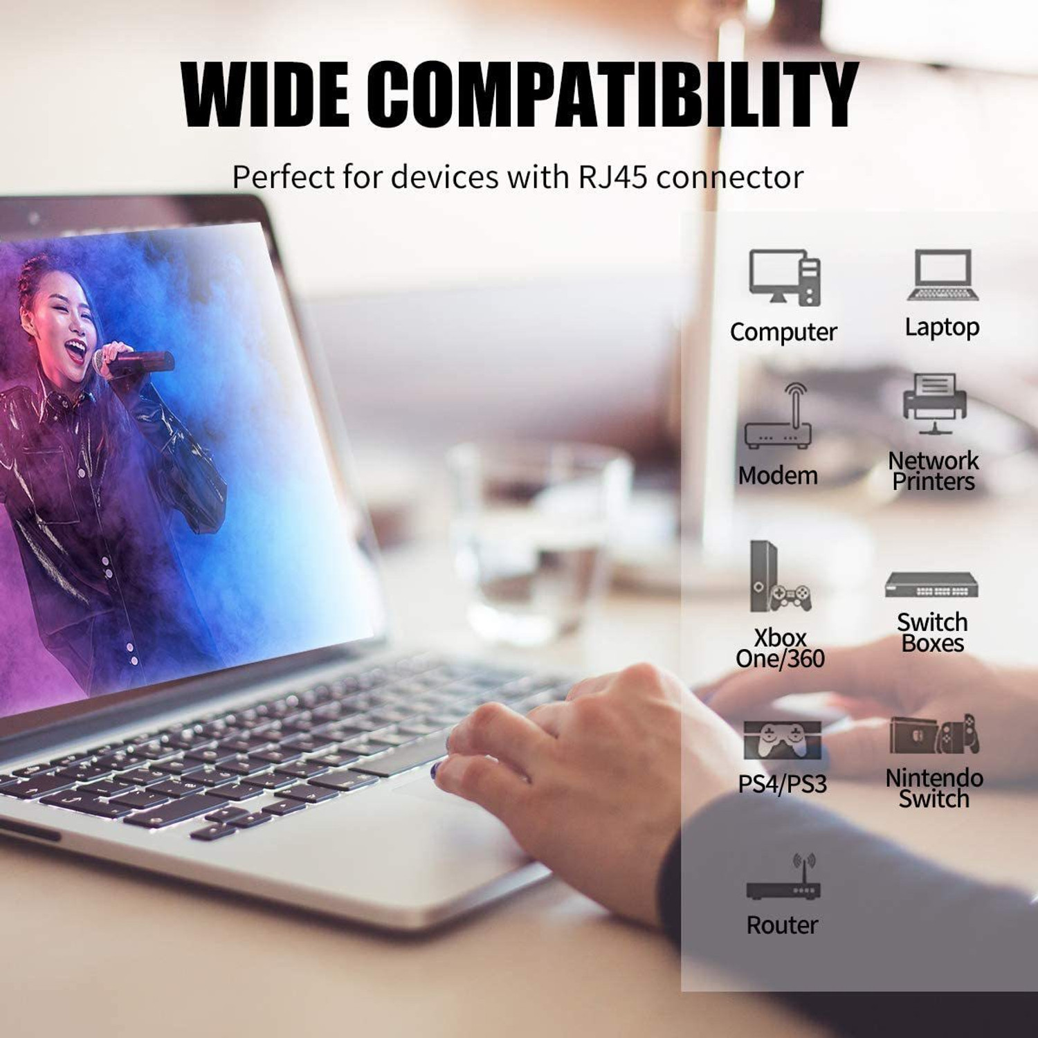 Image of Fedus Ethernet Cable 3 m Cat6 Ethernet Cable, 3M High Speed 550MHZ /10Gigabit Speed UTP LAN Cable Blue