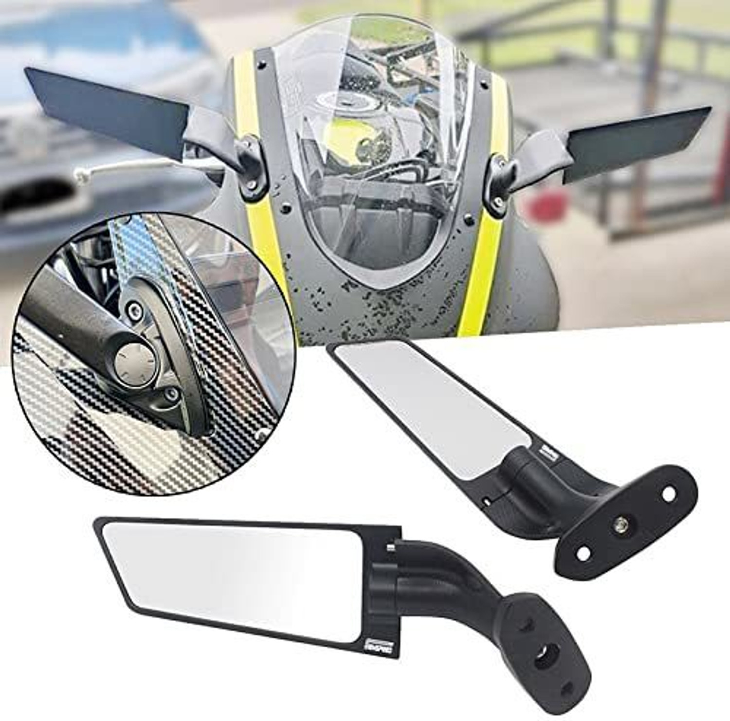 Image of acube mart Manual Rear View Mirror For Universal For Bike Universal For Bike