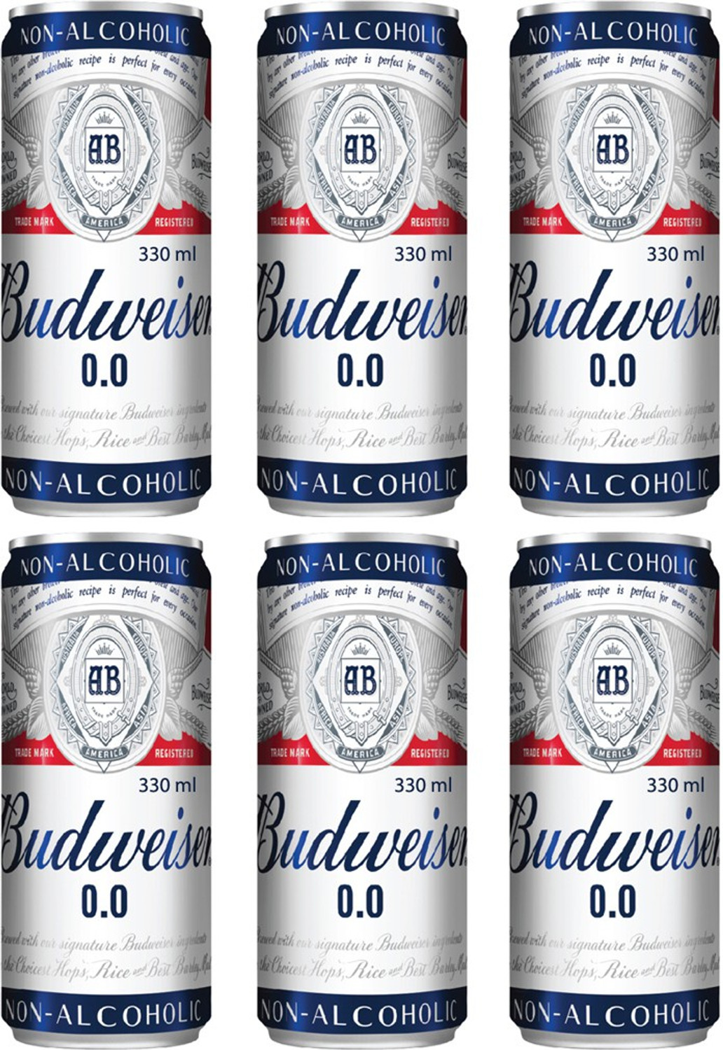 Image of Budweiser 0.0 Non Alcoholic Beer Can