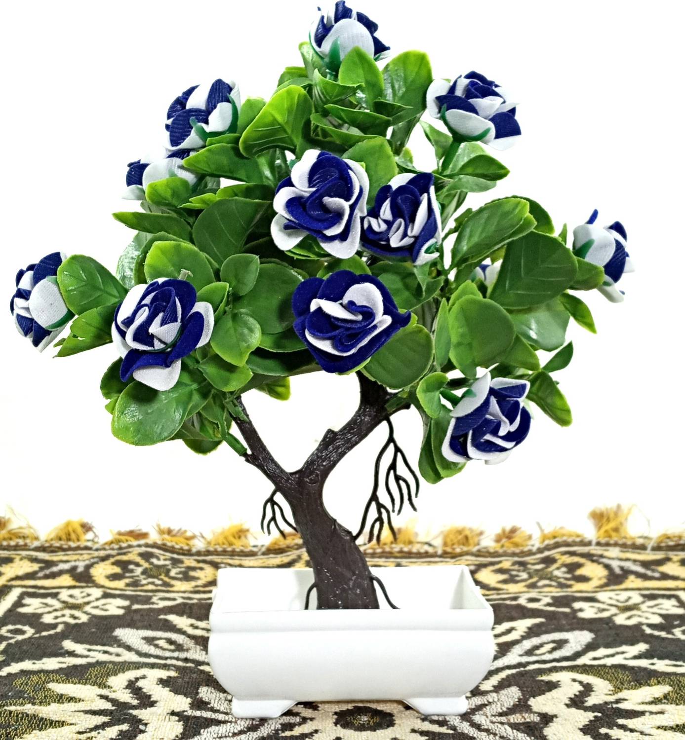 BearPaw Artificial Plant with Flower Bonsai Wild Artificial Plant  with Pot