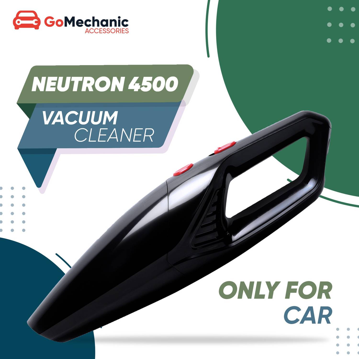 GoMechanic Neutron 4500 4.5KPa Car Vacuum - Image 2
