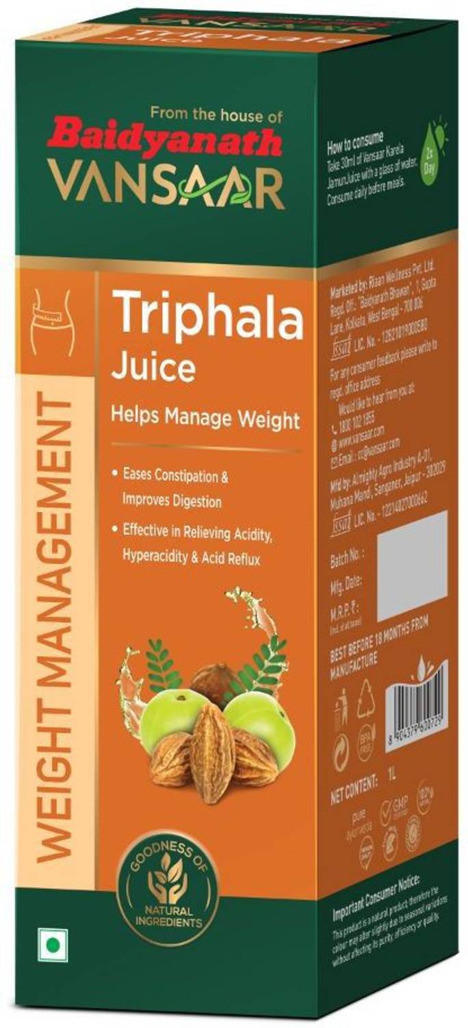 Baidyanath Triphala Juice-1L | Digestive & Gut Health Solution | Constipation relief