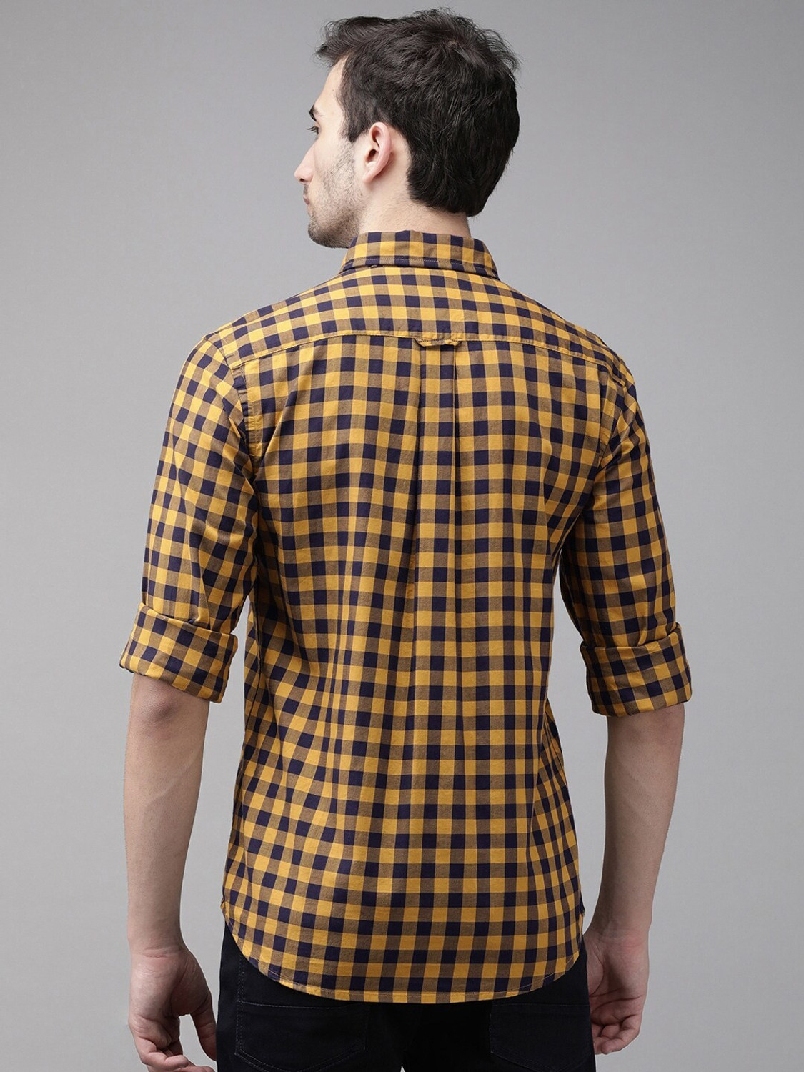 Image of U.S. POLO ASSN. Men Solid Casual Multicolor Shirt