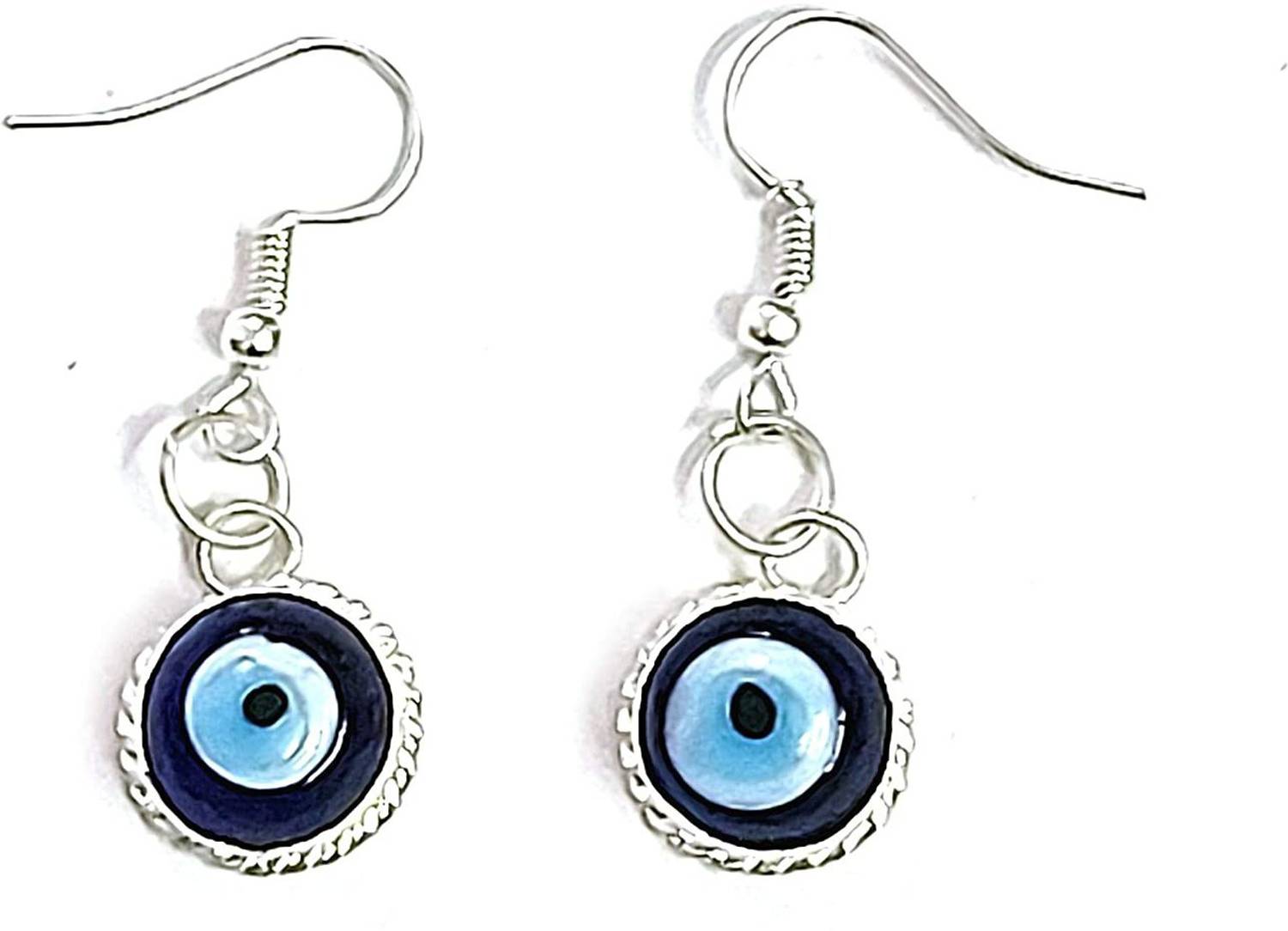 AIR9999 Evil Eye Lucky Charm Multi Colour Tops Hand Craft Jhumka Ear Ring Pair Crystal Crystal Drops & Danglers