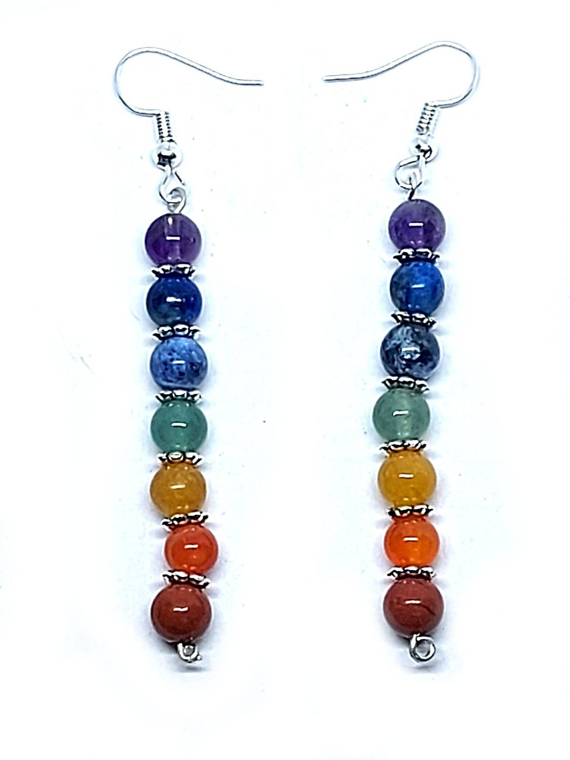 AIR9999 Seven Chakra Multi Crystals Tops Jhumka Earring Pair For Women And Girls Crystal Crystal Drops & Danglers