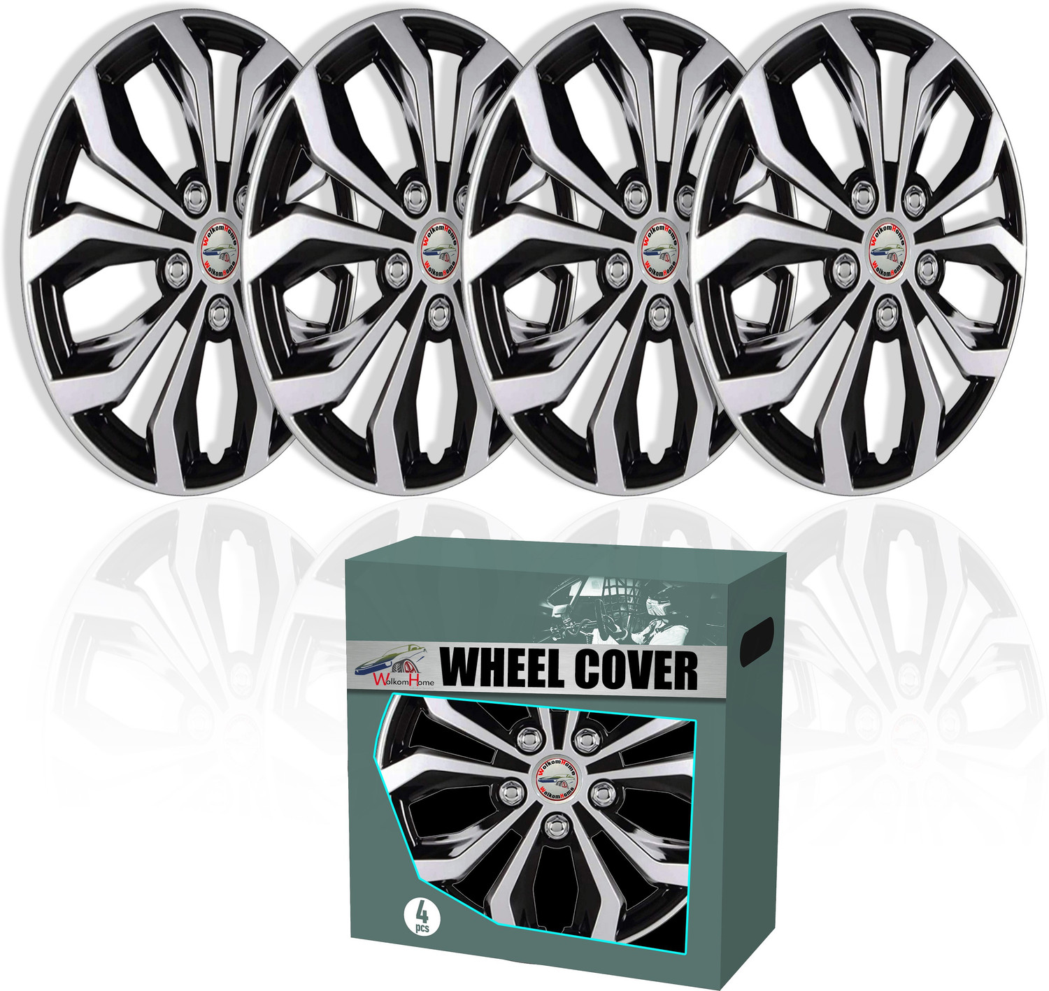 Image of WolkomHome Car Wheel cap, Hub Cap Wheelcover 16 Inch Wheel Cover Wheel Cover For Mahindra Bolero