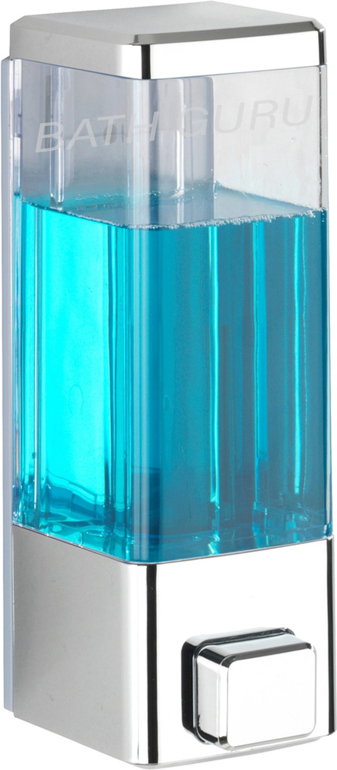 Image of Bath Guru Transparent Wall Mounted Sanitizer Handwash 350 ml Liquid, Soap, Shampoo, Conditioner, Lotion, Gel Dispenser
