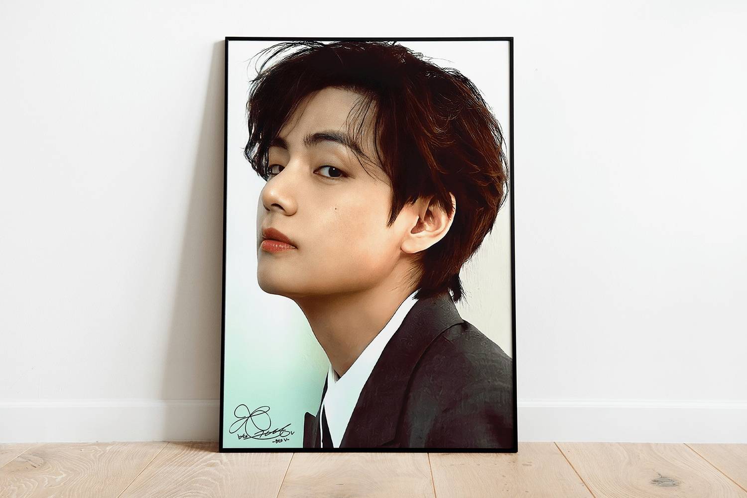 BTS Vテテ Layover BTS 直筆サイン ポスター large-bts-v-kim-tae-hyung-