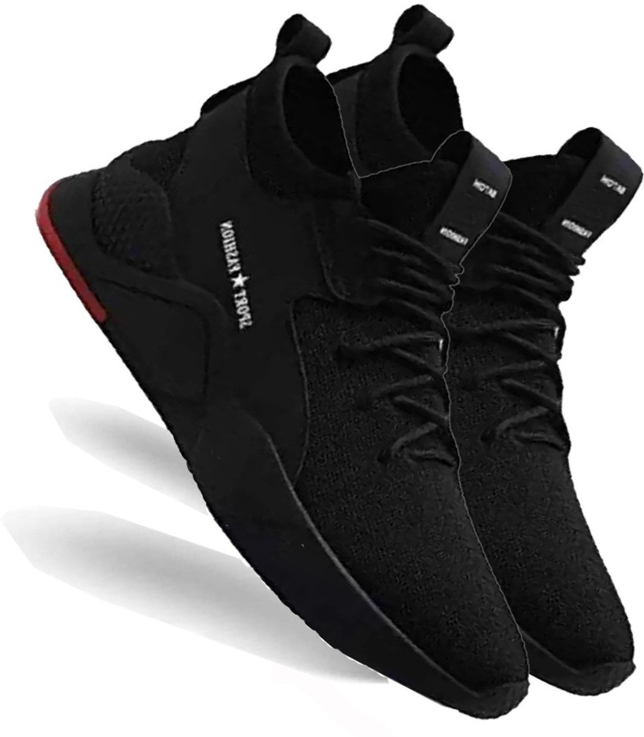 Image of Glowlife Sports Shoes For Men| Black For Running,Walking,gym Trekking and hiking Shoes Running Shoes For Men