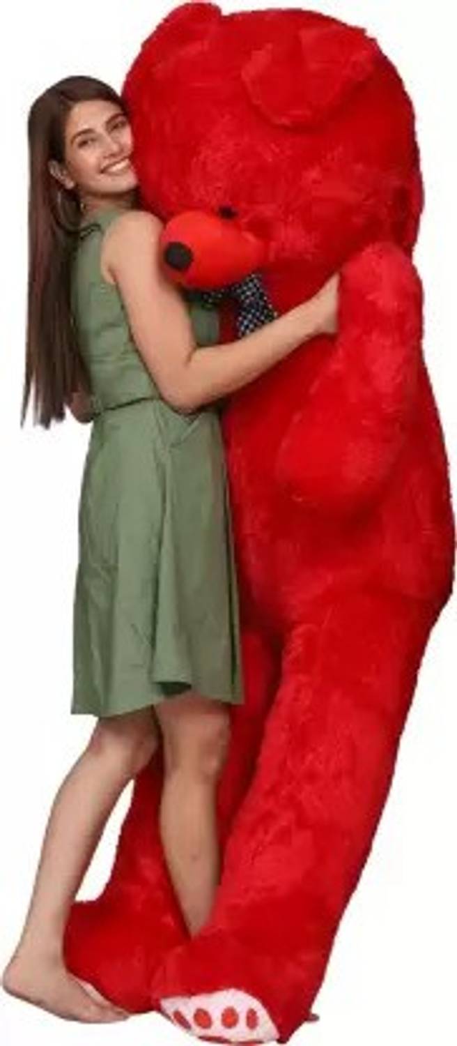 AANSHU TOYS 3 Feet Red Teddy Bear Very Cute toy - 89.99 cm