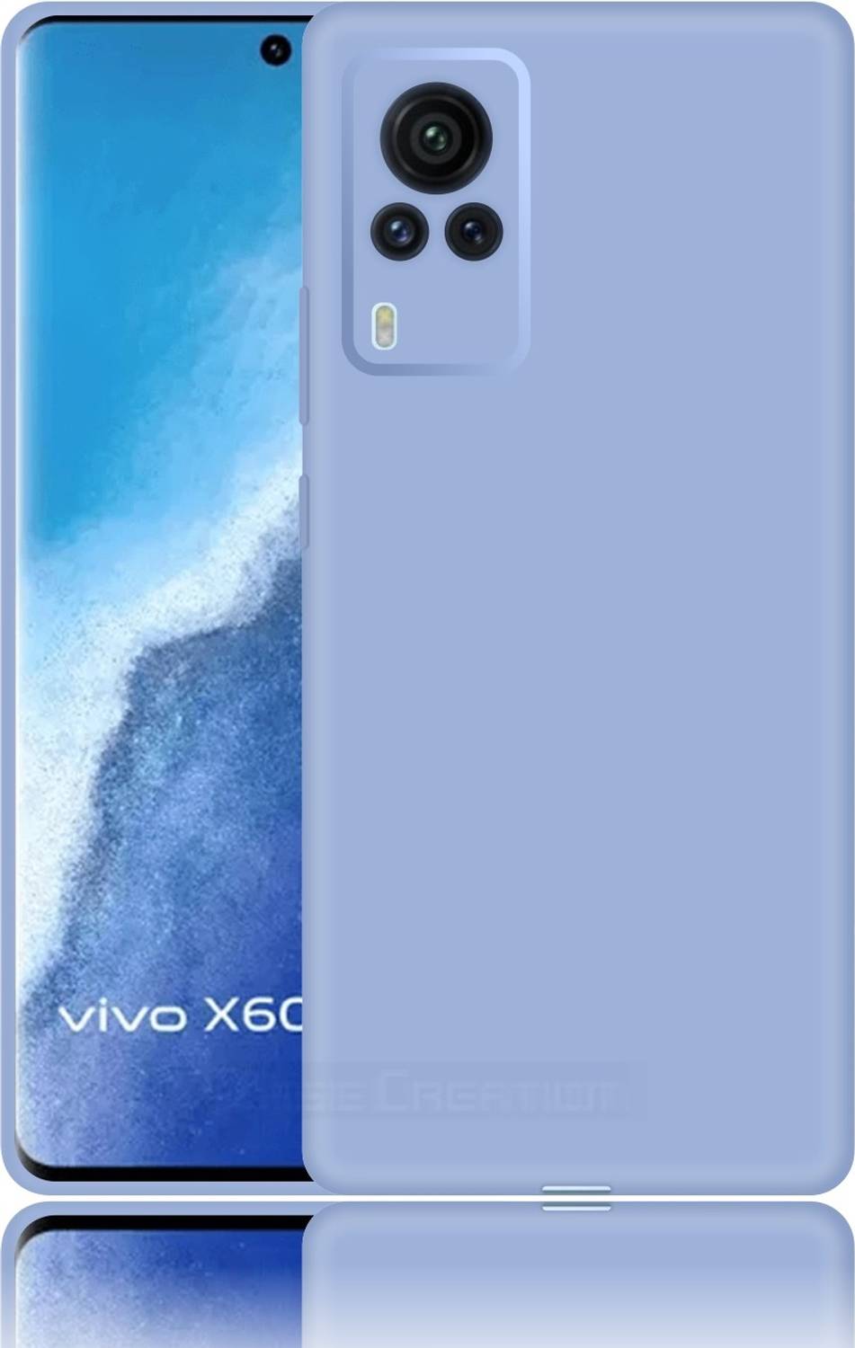 LINER Cover Per Vivo X60 Pro – Custodia Ultrasottile TPU A Gradiente Viola/Blu, Morbida E Antiurto