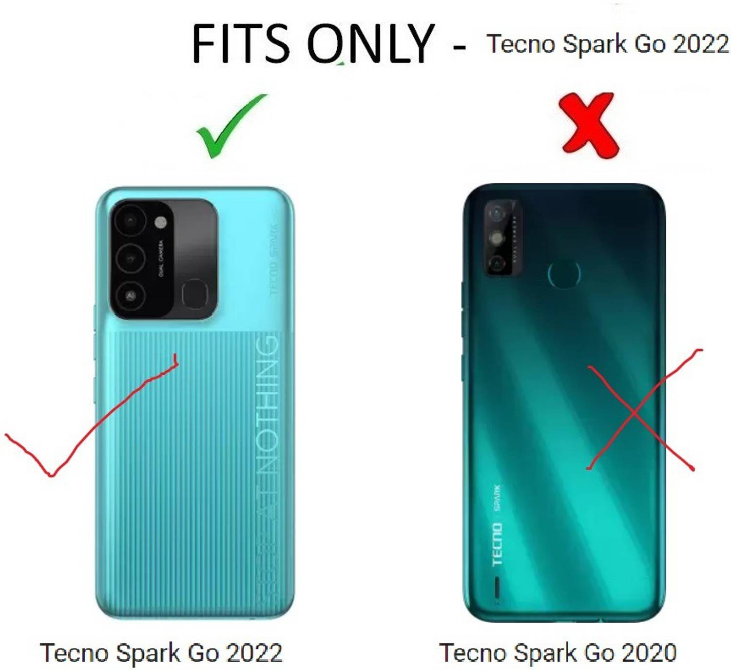 COVERNEW Back Cover for Tecno KG5 /Spark Go 2022 - COVERNEW