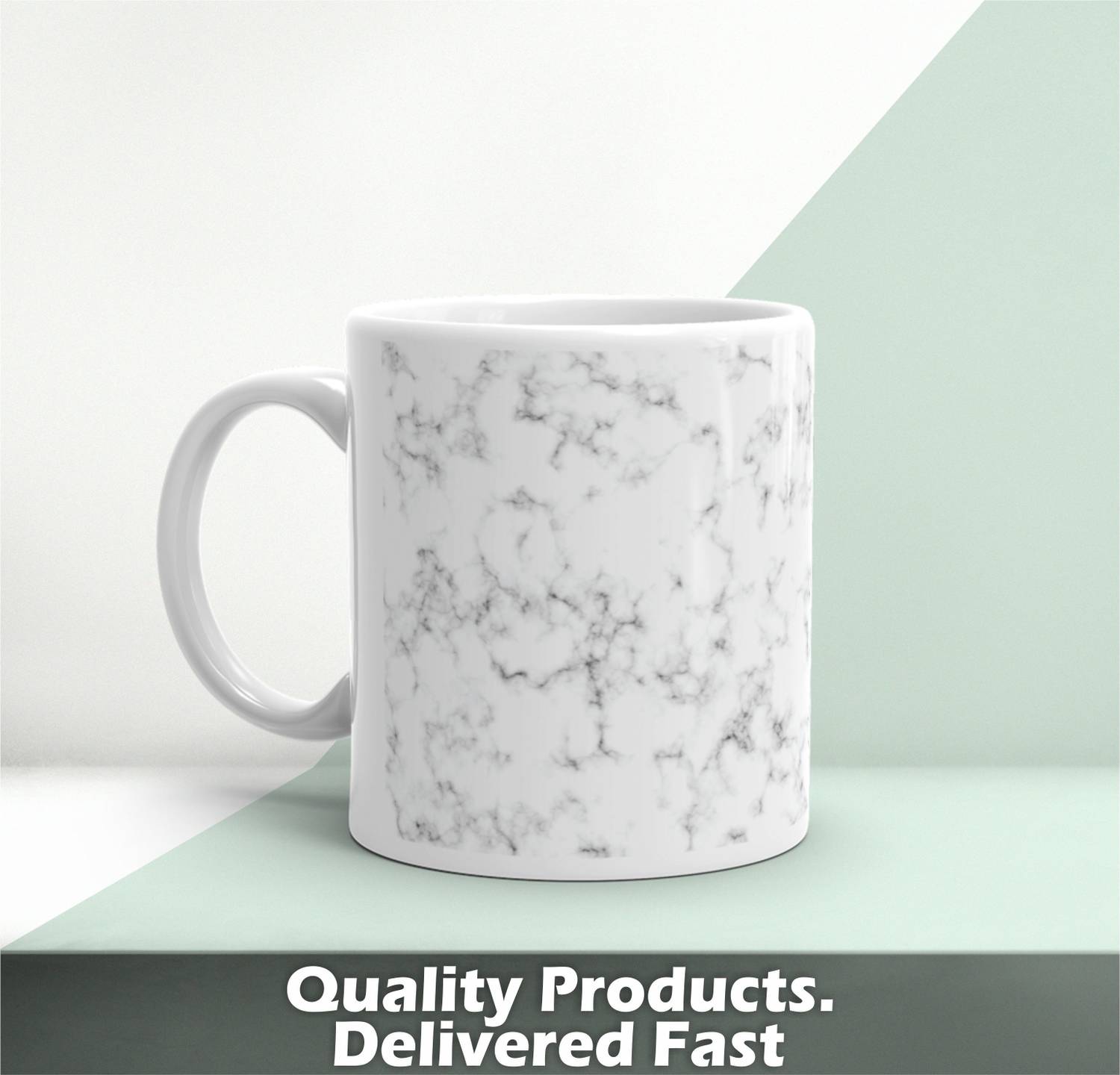 Artgenics Marble Pattren Printed Ceramic Coffee 325ml Ceramic Coffee Mug