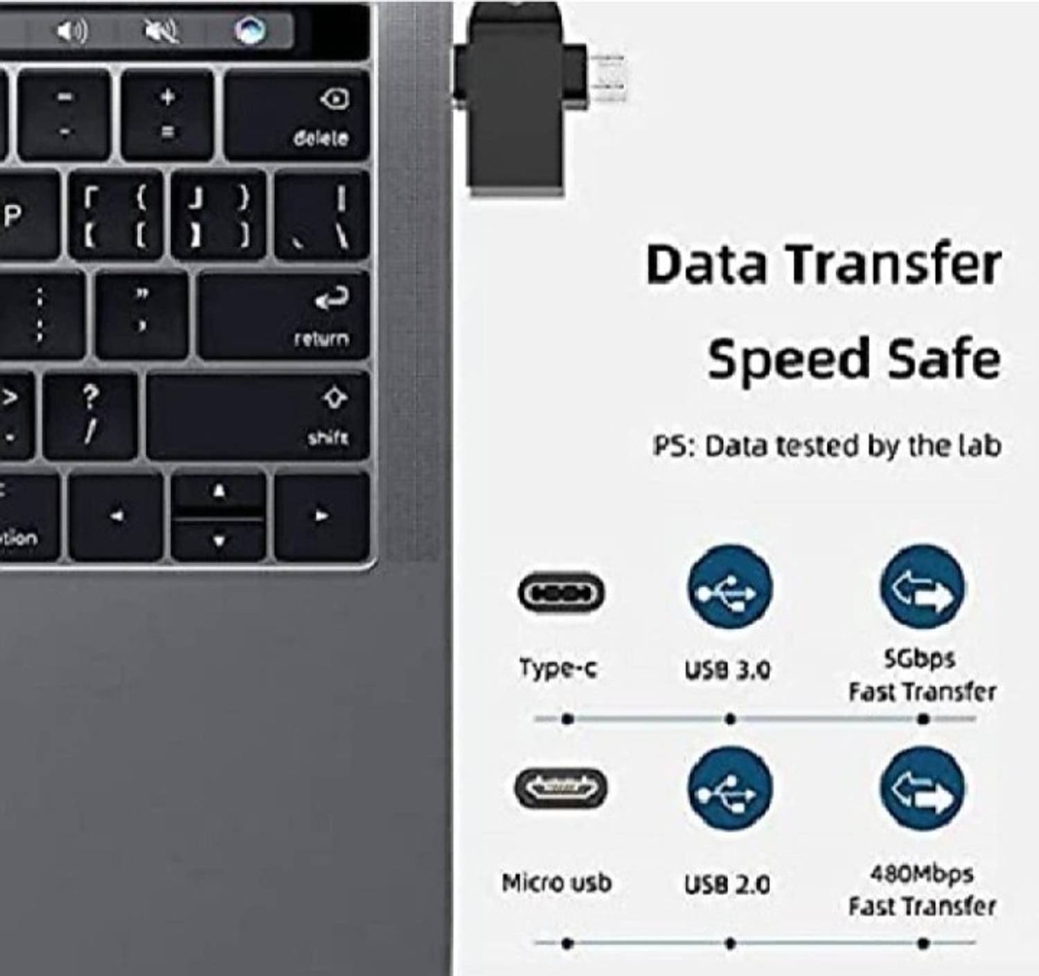 menaso USB, USB Type C, Micro USB OTG Adapter