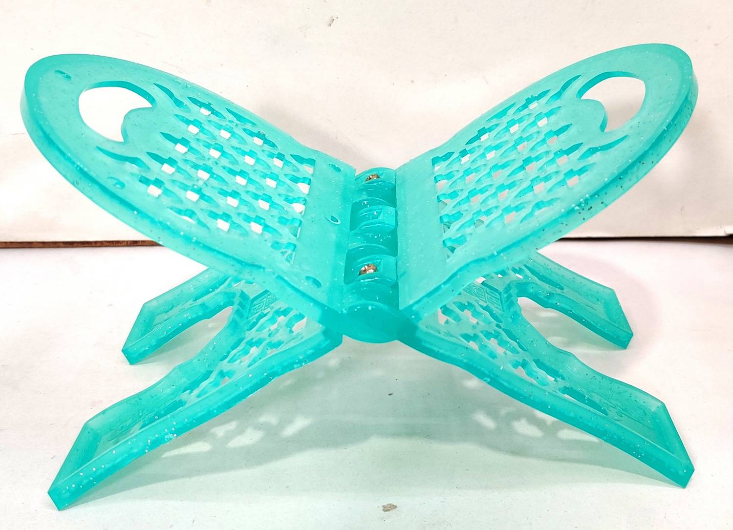 Anjum unbreak able plastic rehal 10 inches Plastic Blue Rehal