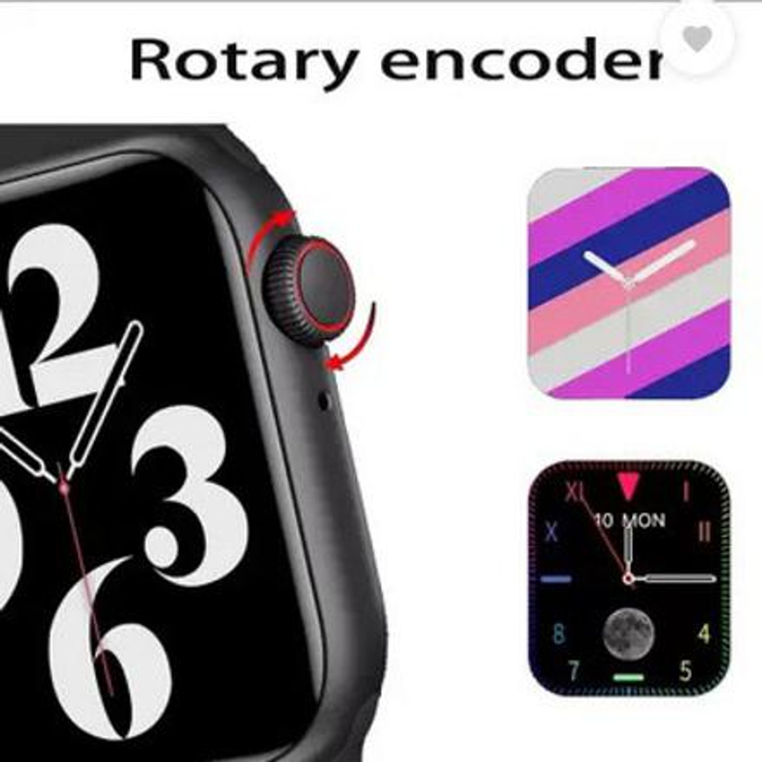 Image of THE MOBILE POINT FUll Touch Amoled Display SpO2 Bluetooth calling Function With Crown Work Smartwatch
