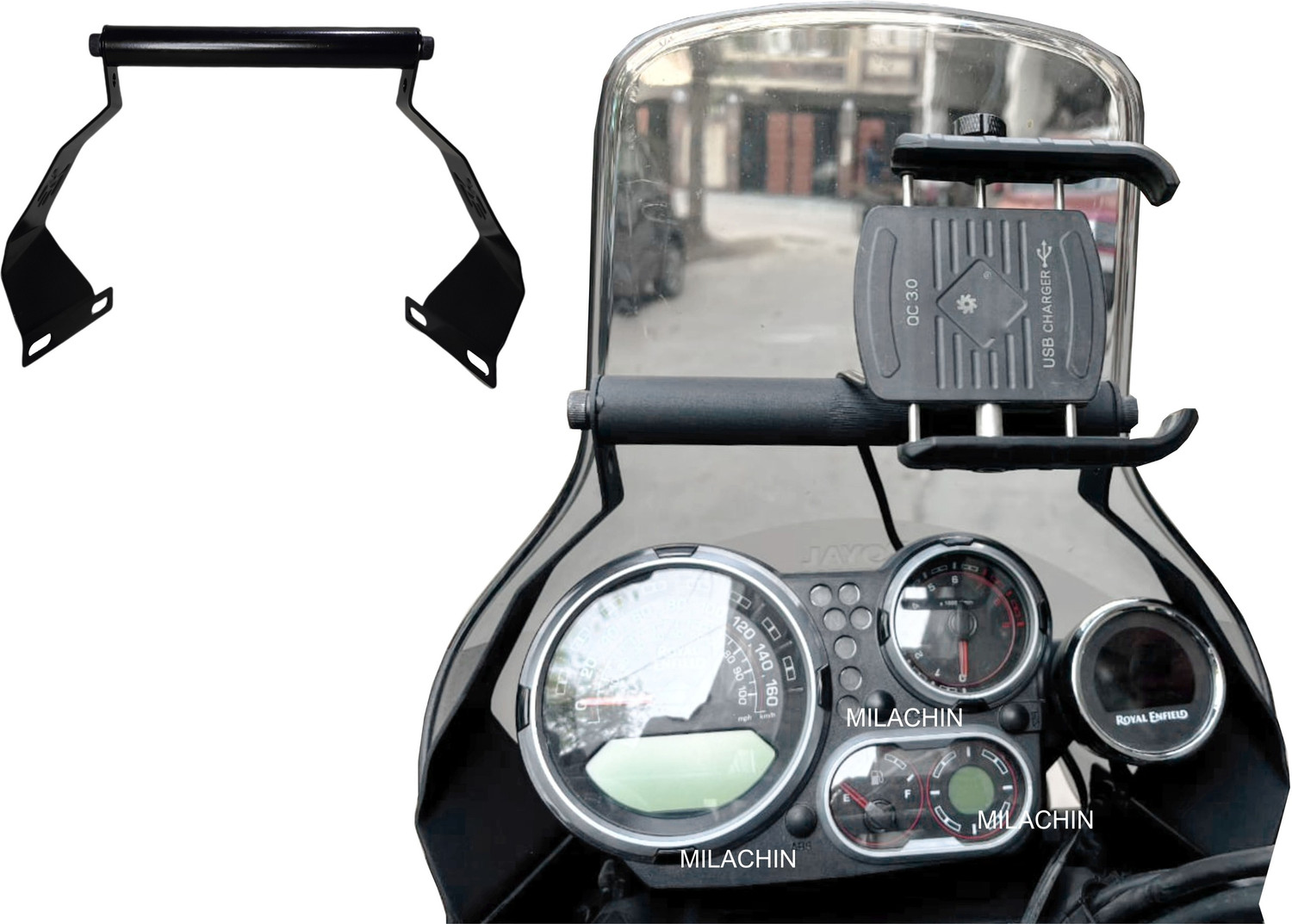 Image of MILACHIN Royal Enfield Himalyan BS6 2021 Bike Headlight Mount