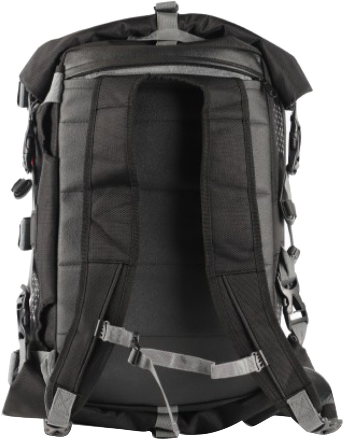 Image of Axor Tail Bag One-side Black, Grey Tarpaulin Motorbike Saddlebag