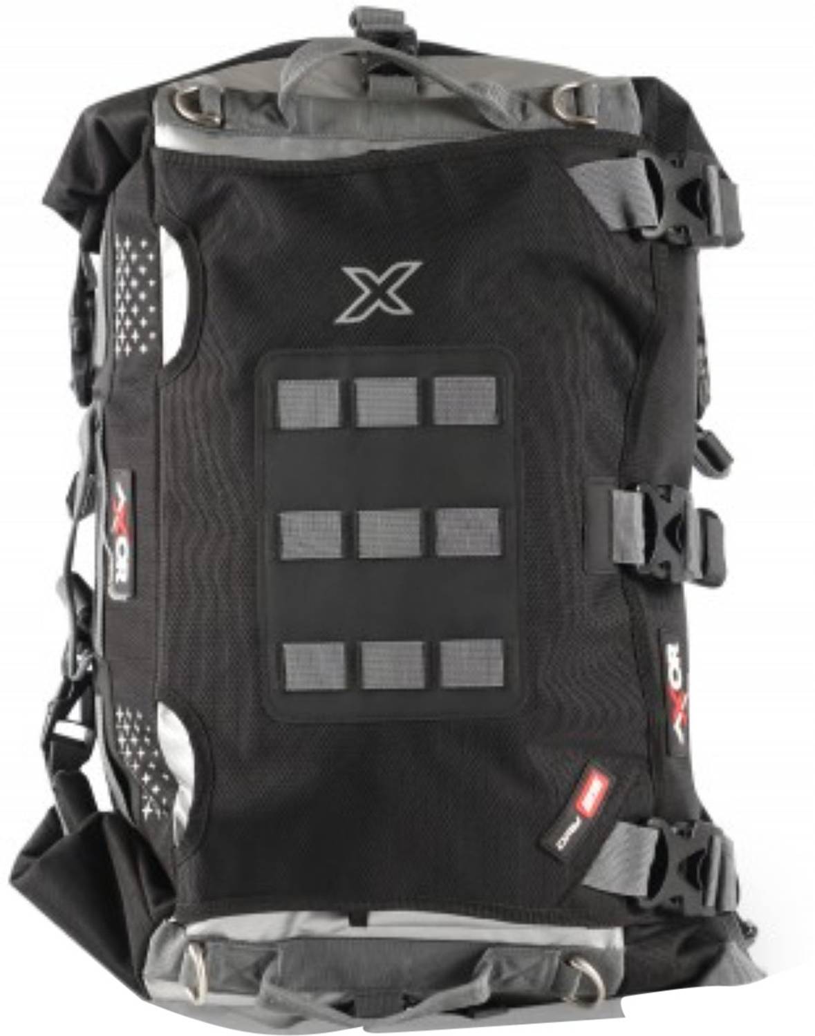 Axor Tail Bag One-side Black, Grey Tarpaulin Motorbike Saddlebag