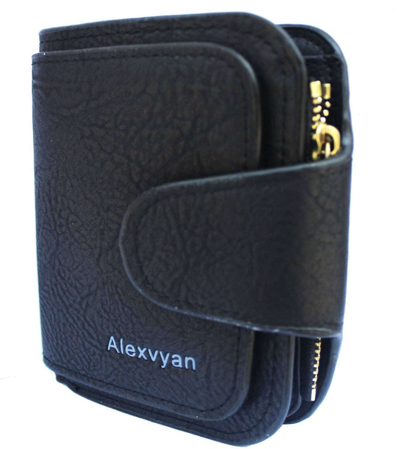 AlexVyan Women Casual Black Genuine Leather Wallet