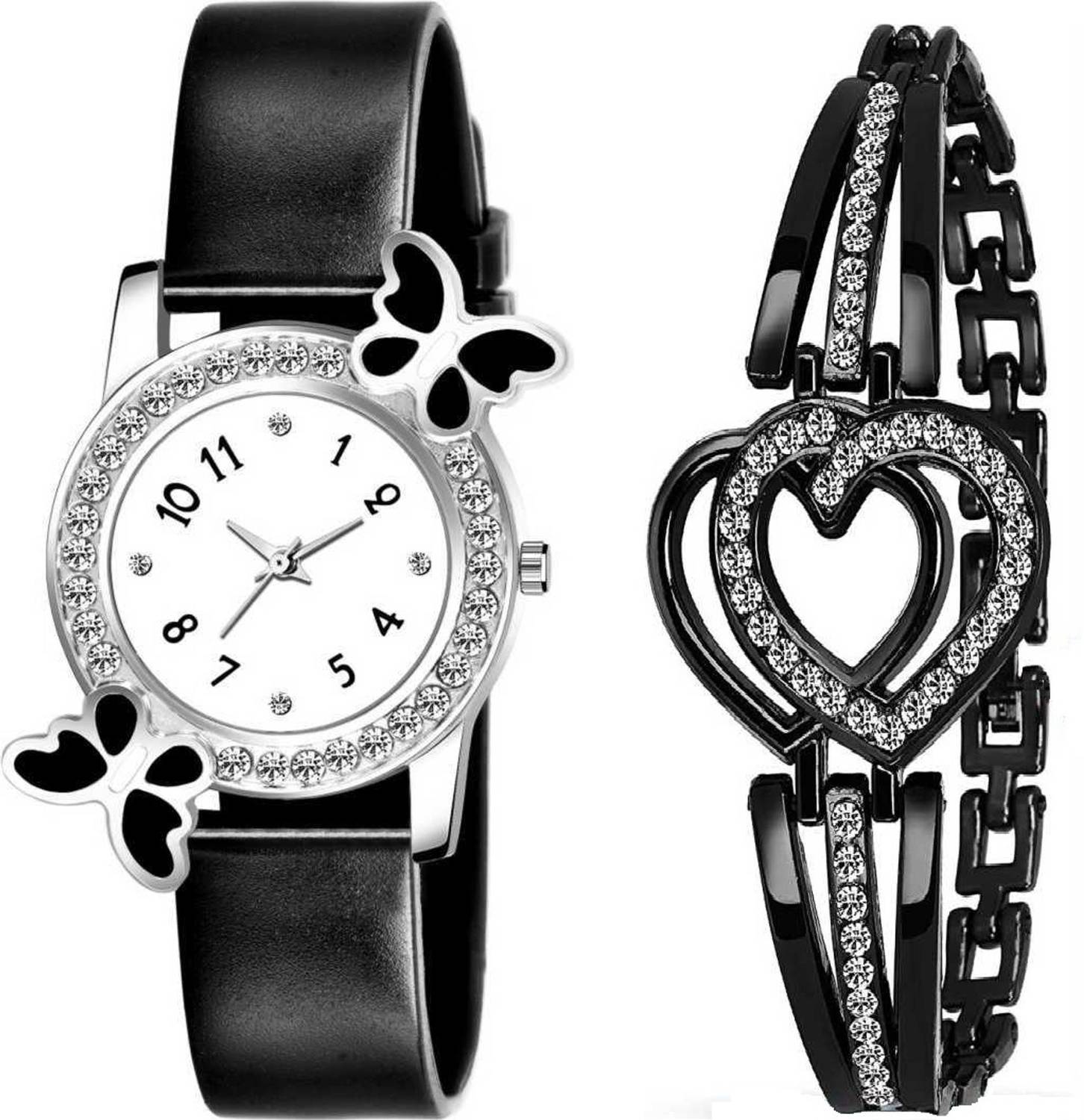 BRAIN WATCH NEW HIGH PRODUCTS QUALITY WATCH AND BRC STYLISH HEART DESIGN COMBO FOR GIRL Analog Watch  - For Women