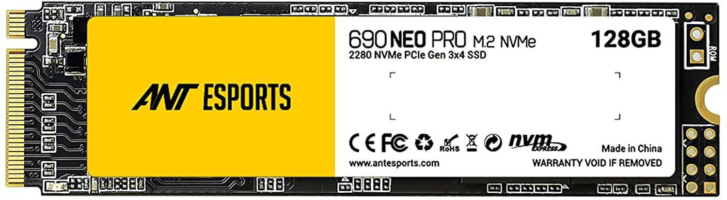 Image of Ant Esports 690 Neo Pro M.2 NVME 128 GB All in One PC's Black PCIe NVMe Internal Solid State Drive (SSD) (90 Neo Pro M.2 NVME)