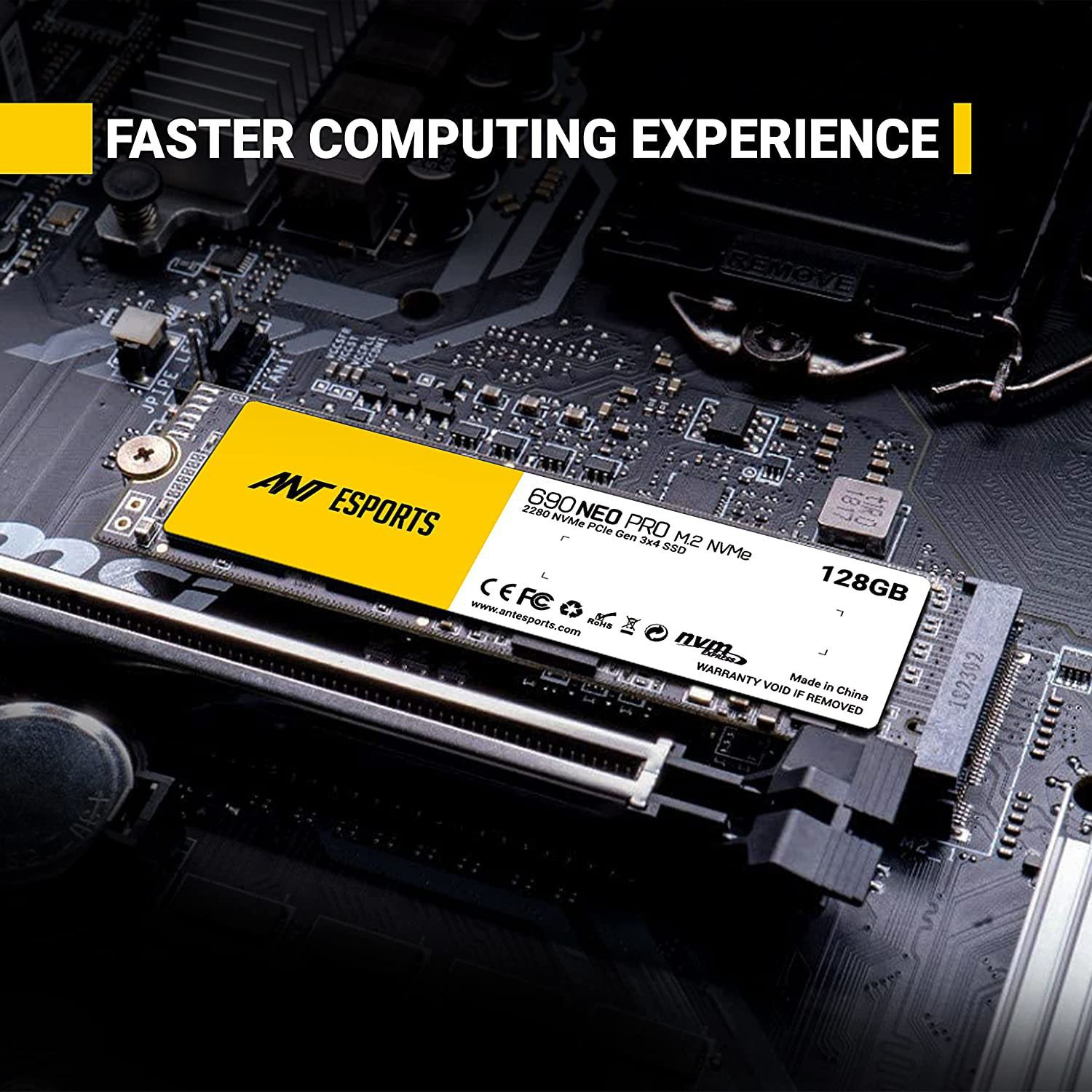 Image of Ant Esports 690 Neo Pro M.2 NVME 128 GB All in One PC's Black PCIe NVMe Internal Solid State Drive (SSD) (90 Neo Pro M.2 NVME)
