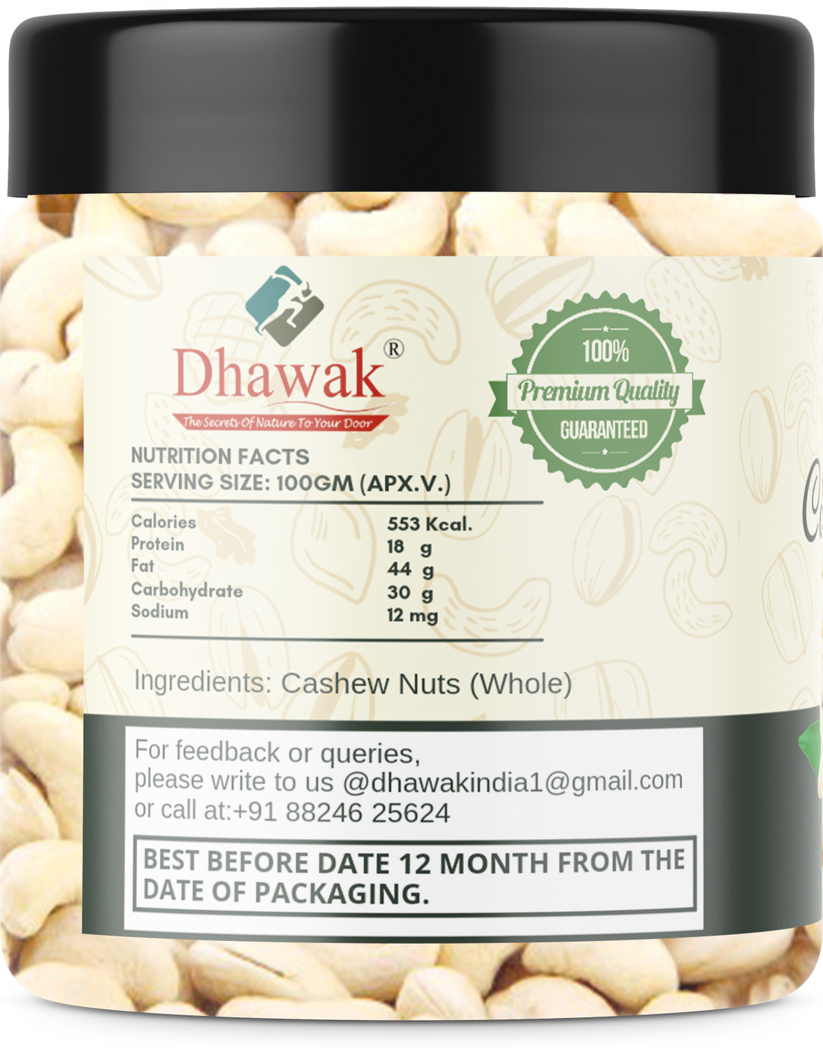 Image of Dhawak Dry Fruits Combo For Diwali Deepawali Gift Pack For Family and Friends Jar Pack Cashews, Almonds, Raisins, Apricots