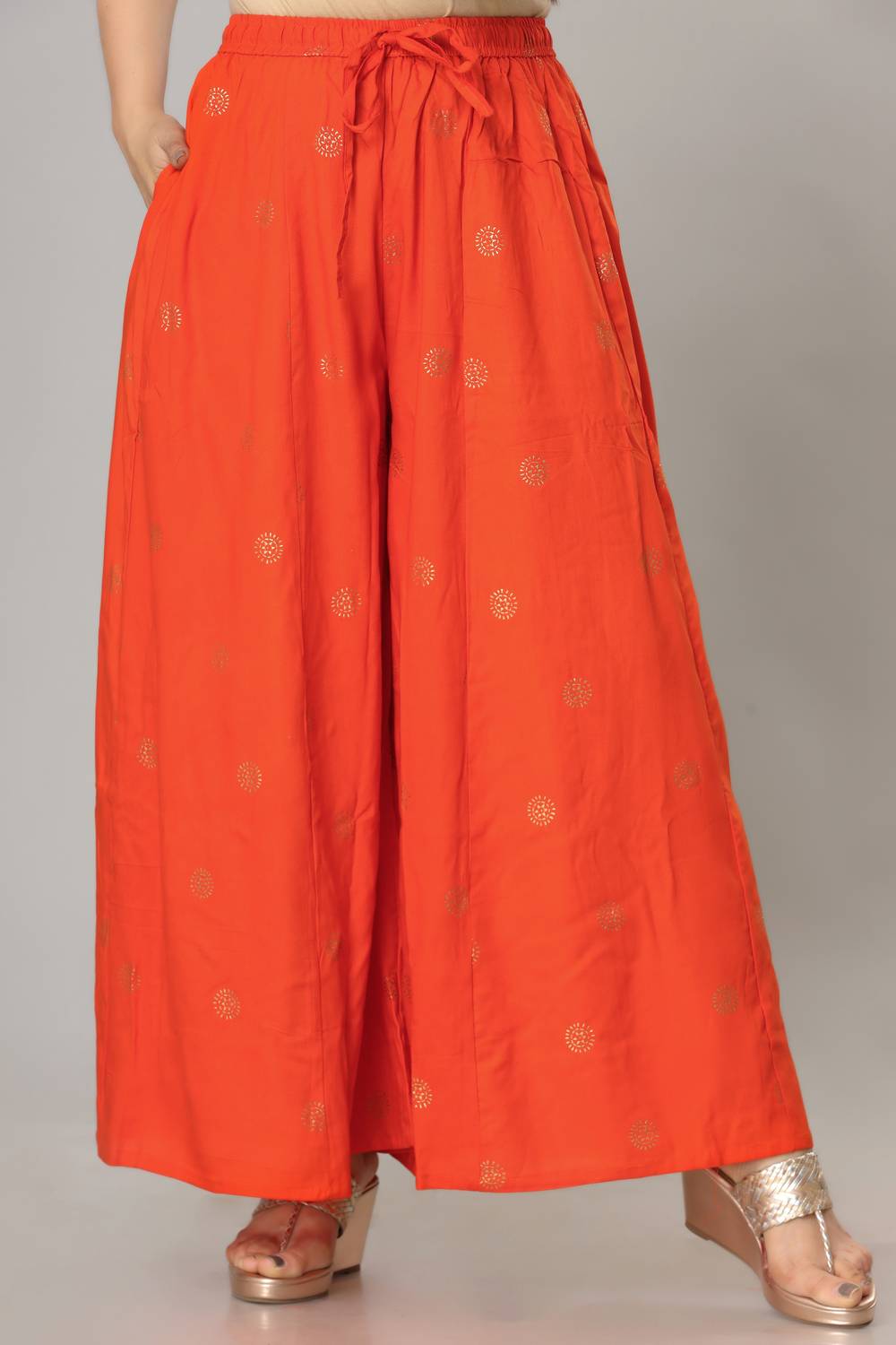 B9 store Regular Fit Women Orange Trousers