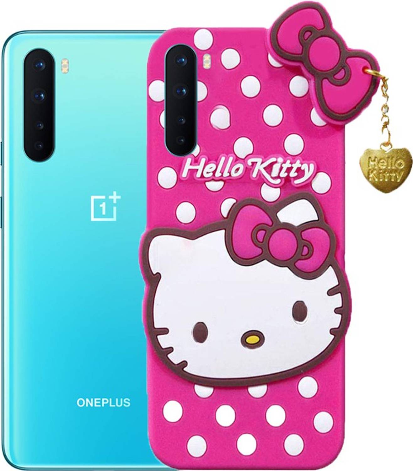BOZTI Back Cover for OnePlus Nord, Cute Hello Kitty Case