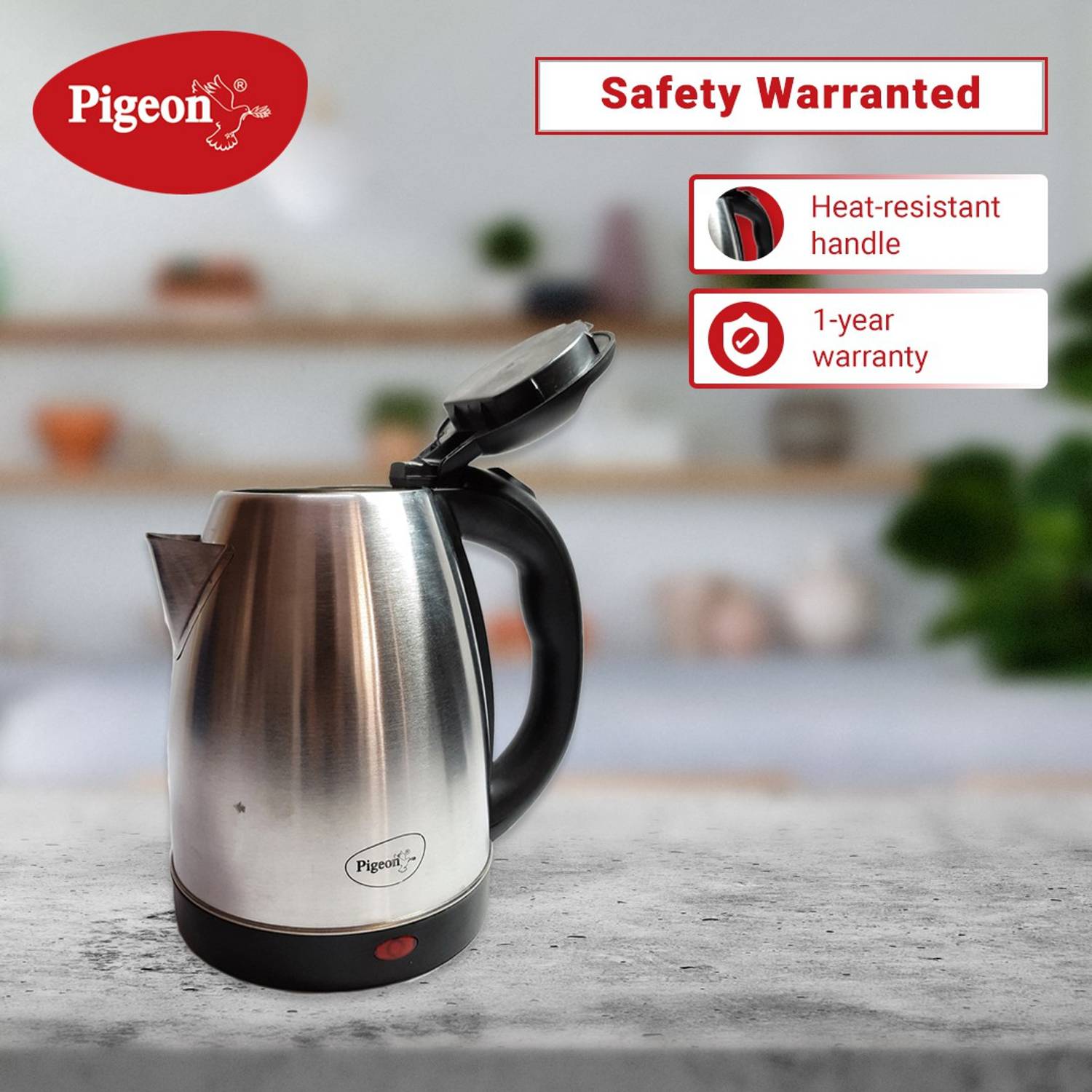 Pigeon FAVOURITE Electric Kettle Silver - Image 3