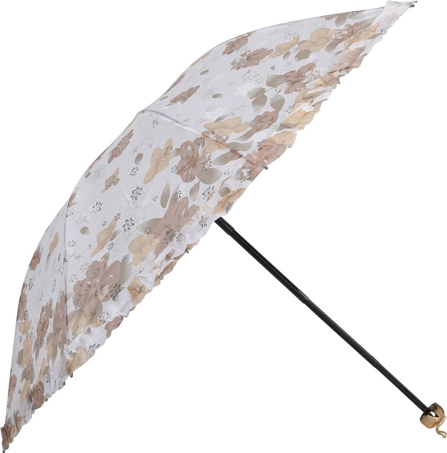 Umbrella mart 3 Fold Digital Printed Rain and Sun Protective Manual Open Umbrella