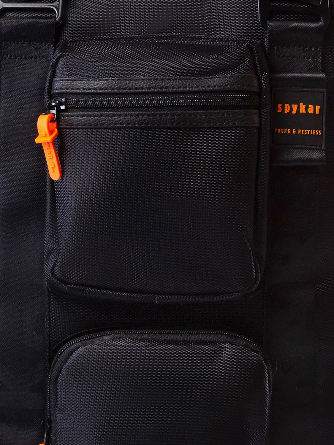 Image of Spykar SPYPBG01BB02Black 15 L Backpack