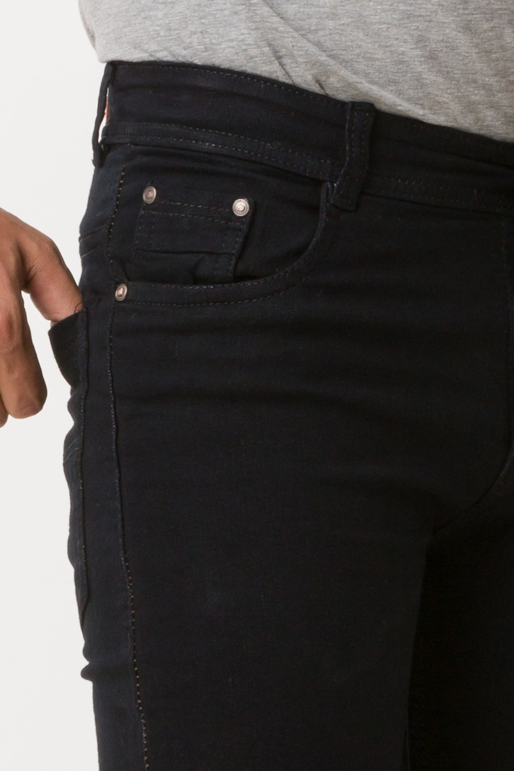 Image of Lzard Slim Men Black Jeans