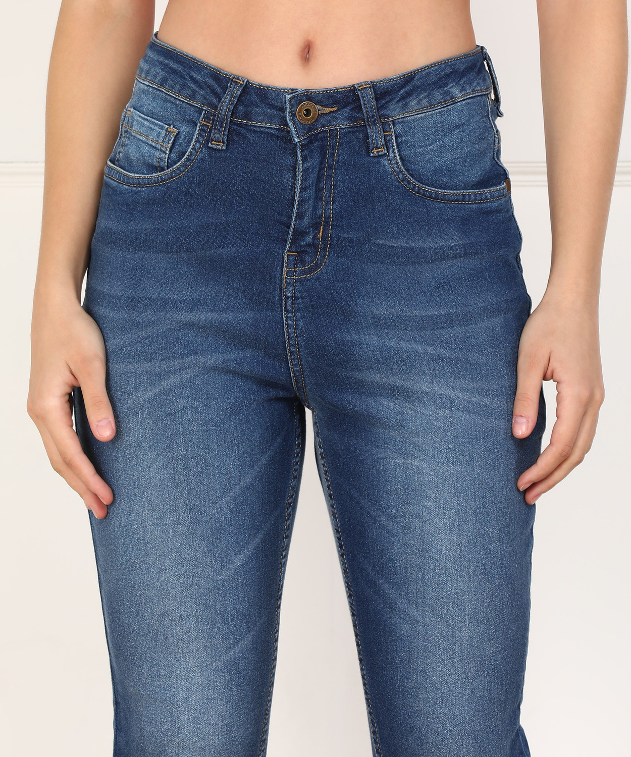Image of PROVOGUE Slim Women Blue Jeans