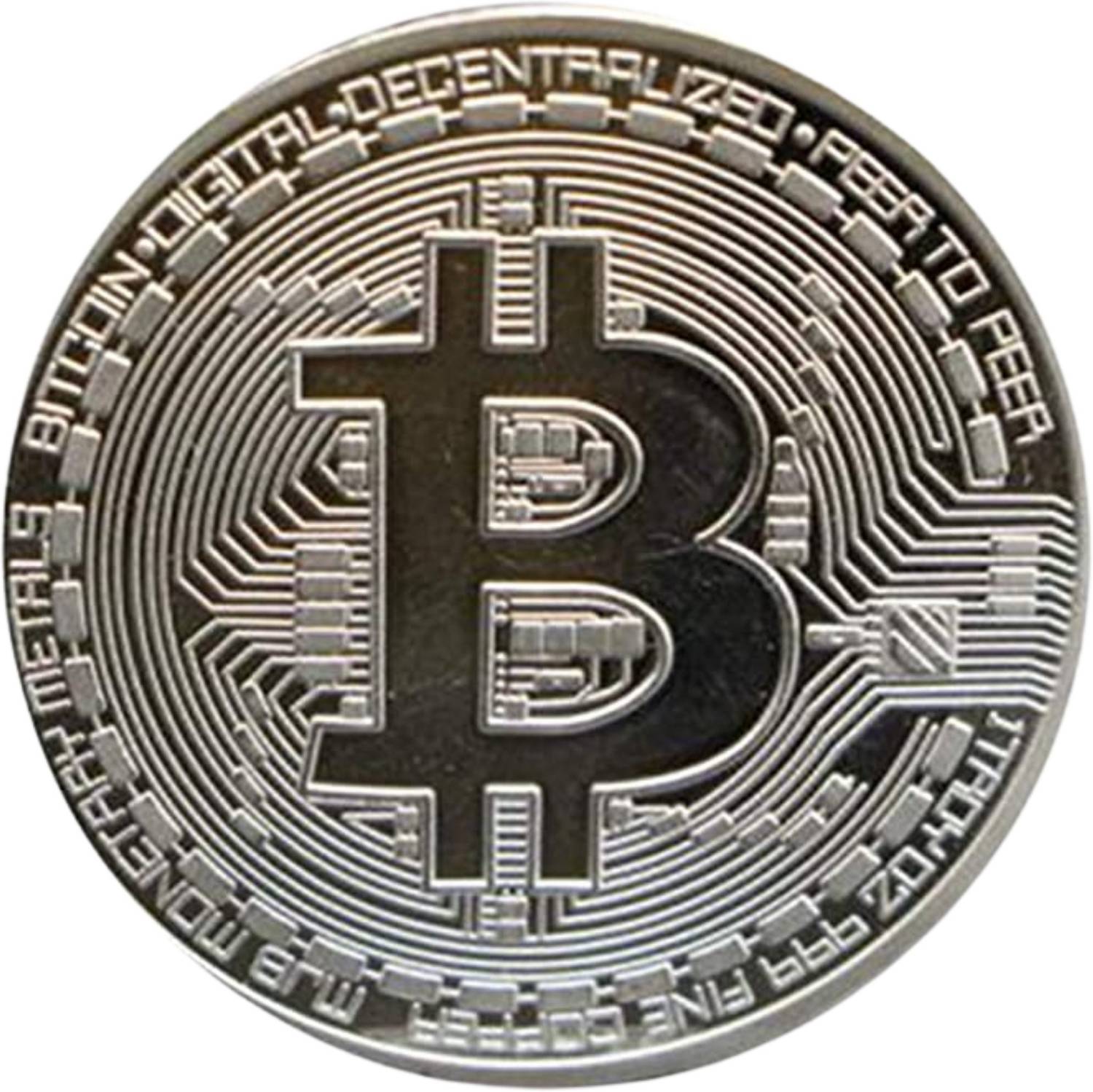 Craftbia Bitcoin Coin Silver Plated Metal Crypto BTC Coin Decorative  Showpiece - 4 cm Price in India - Buy Craftbia Bitcoin Coin Silver Plated Metal  Crypto BTC Coin Decorative Showpiece - 4 cm online at Flipkart.com