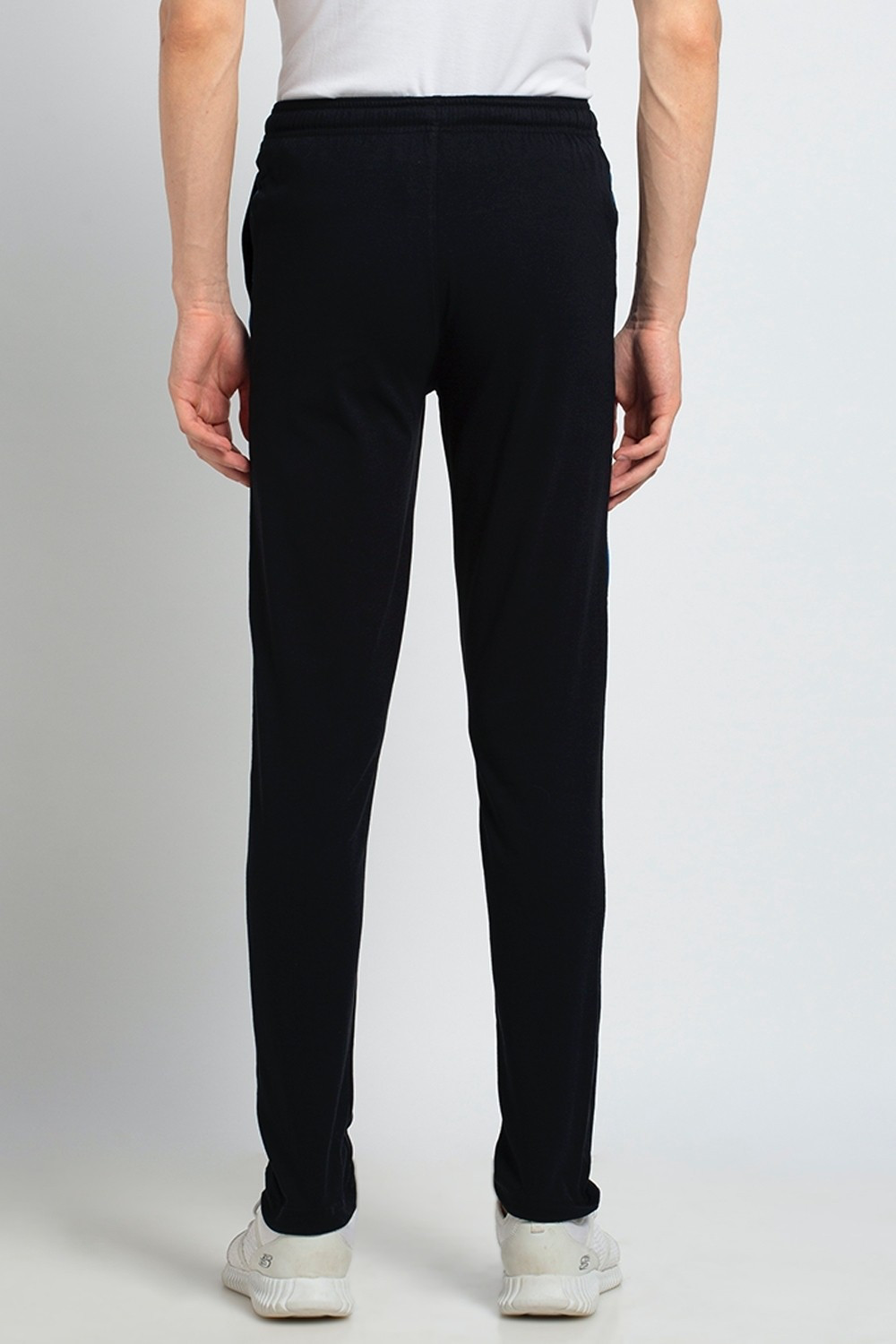 Image of VAN HEUSEN Sport Smart Tech And Easy Stain Release Solid Men Black Track Pants