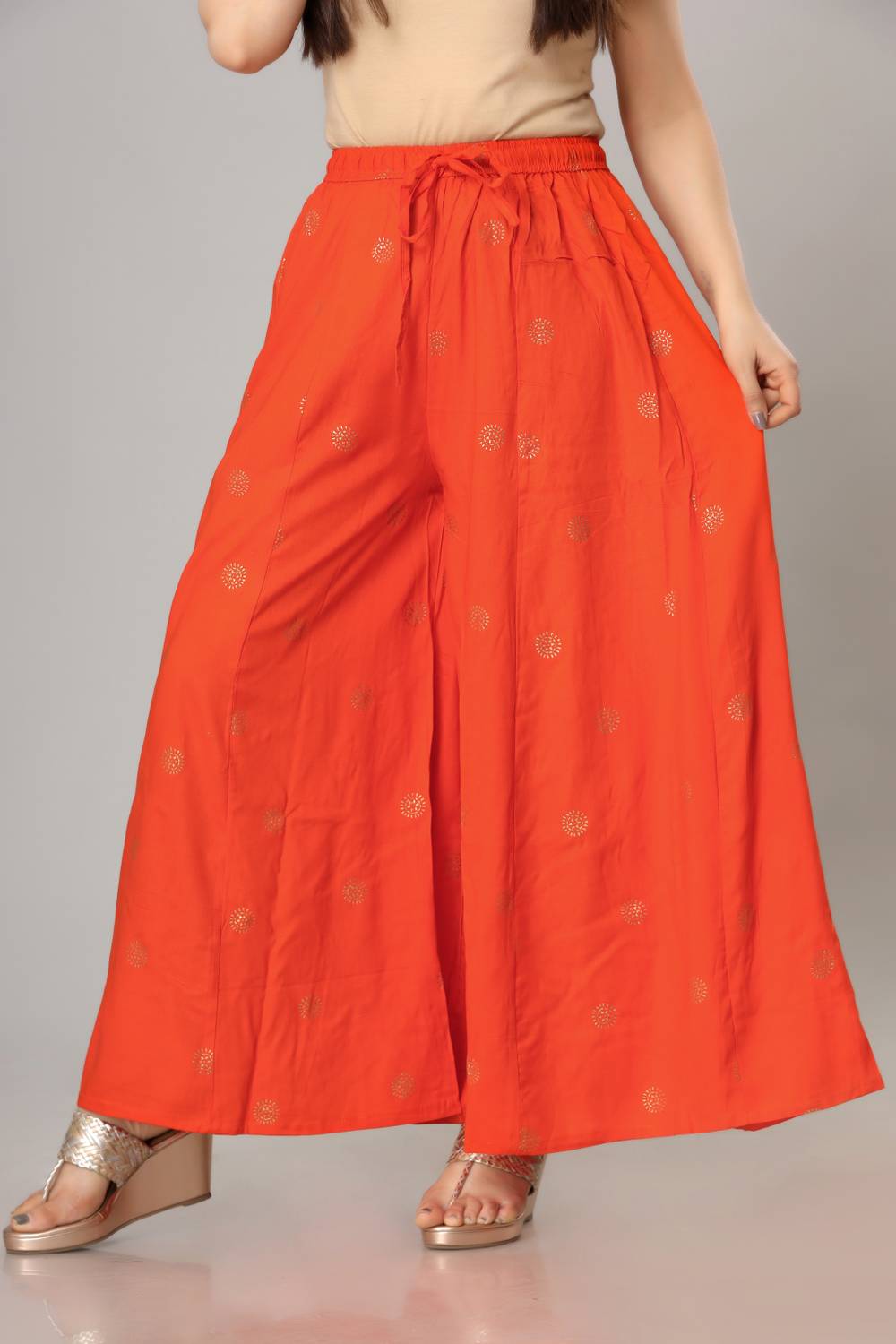 B9 store Regular Fit Women Orange Trousers