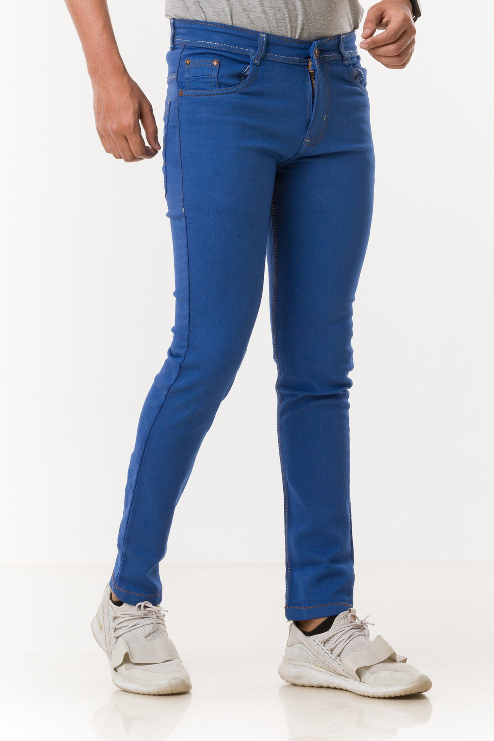 Image of Lzard Slim Men Blue Jeans