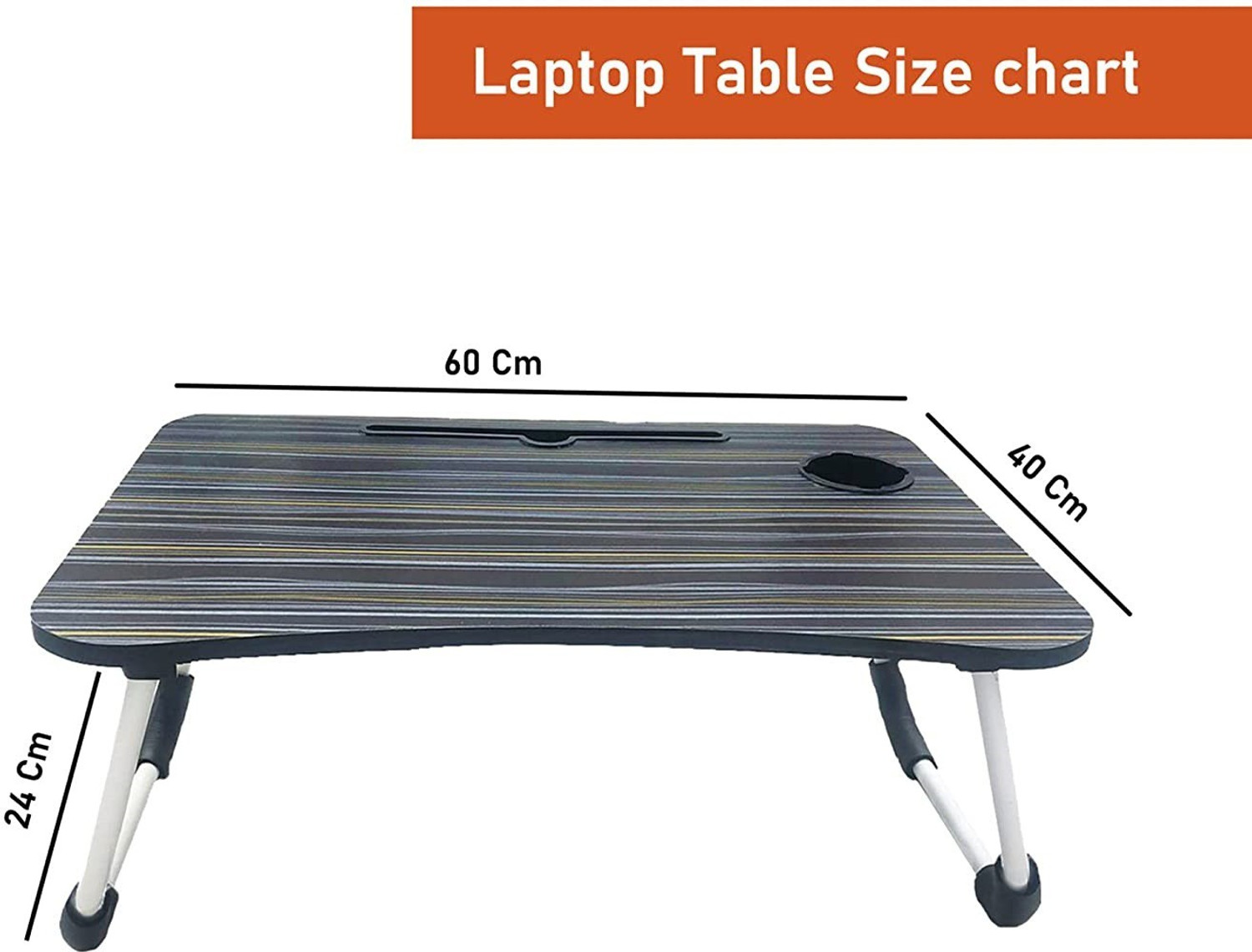Image of FurniGully Wood Portable Laptop Table