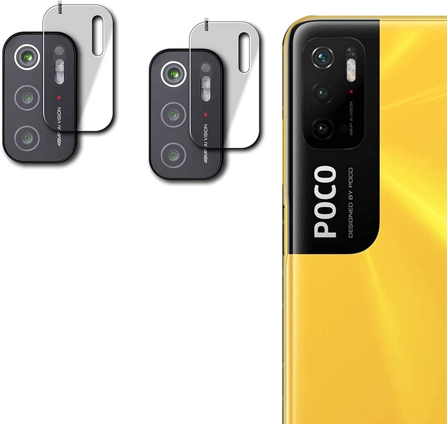 AUTOCASE Back Camera Lens Glass Protector for Poco M3 Pro 5G